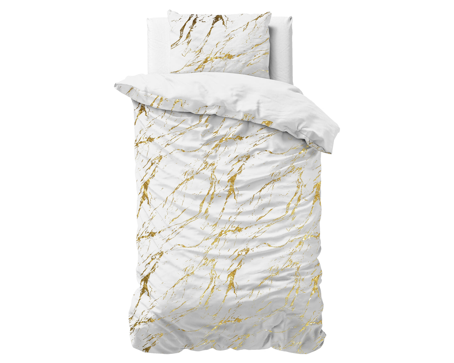 Marble Dekbedovertrek Wit - Luxe Design - Super zacht geweven - Luxe verpakt
