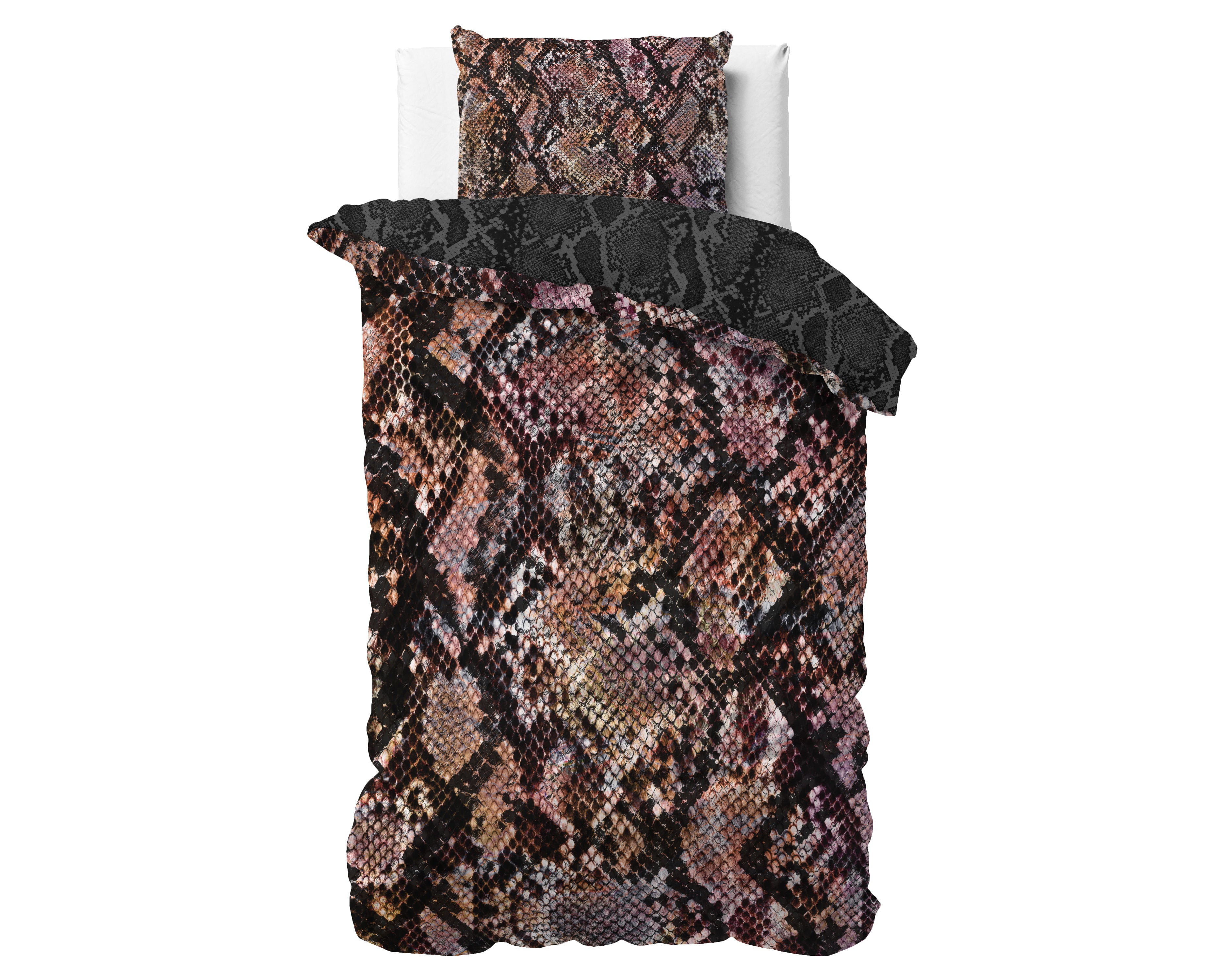 Martina Black Duvet Cover - Luxury Satin - High Quality - Trendy Prints