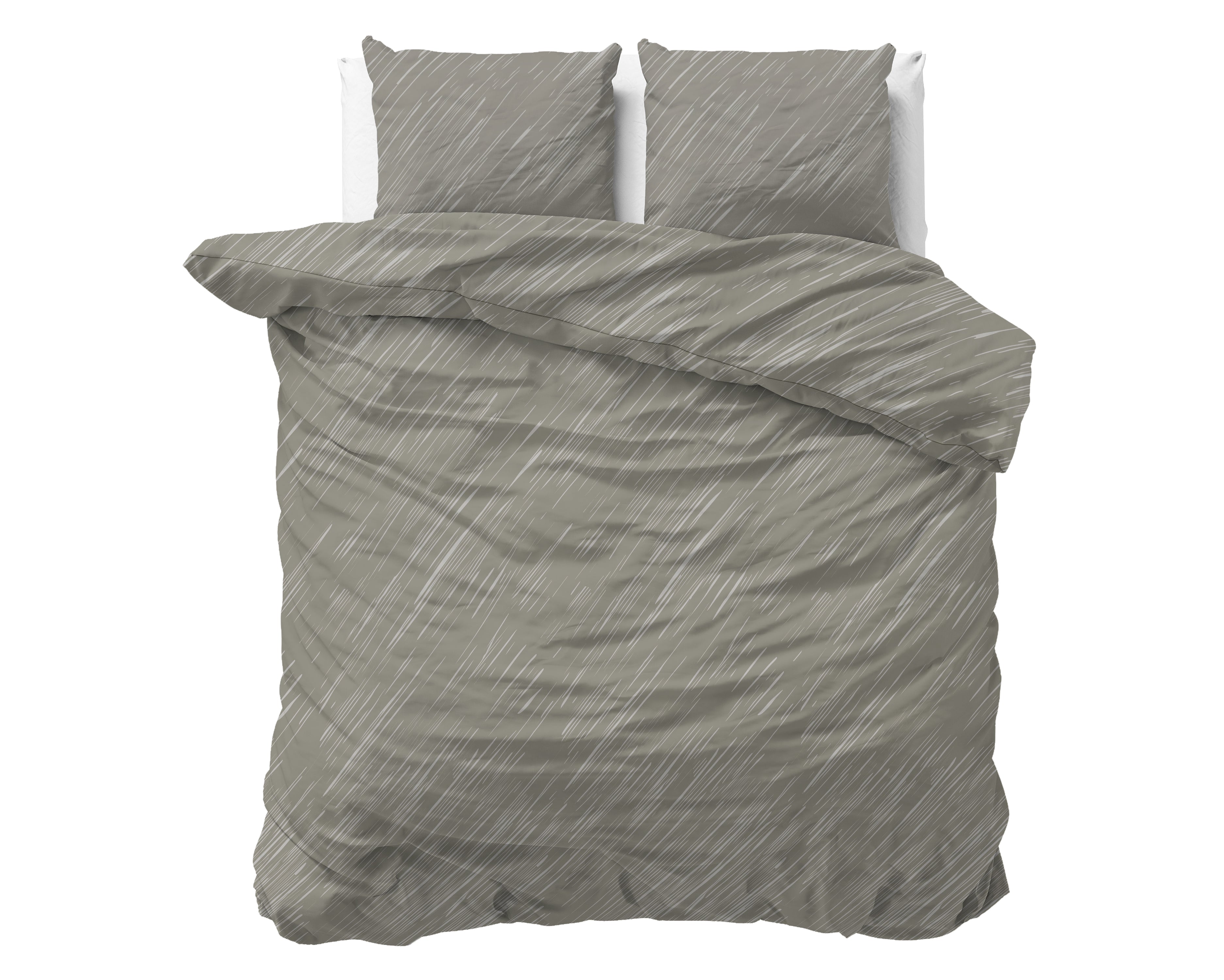 Mellow Stone Gray Duvet Cover