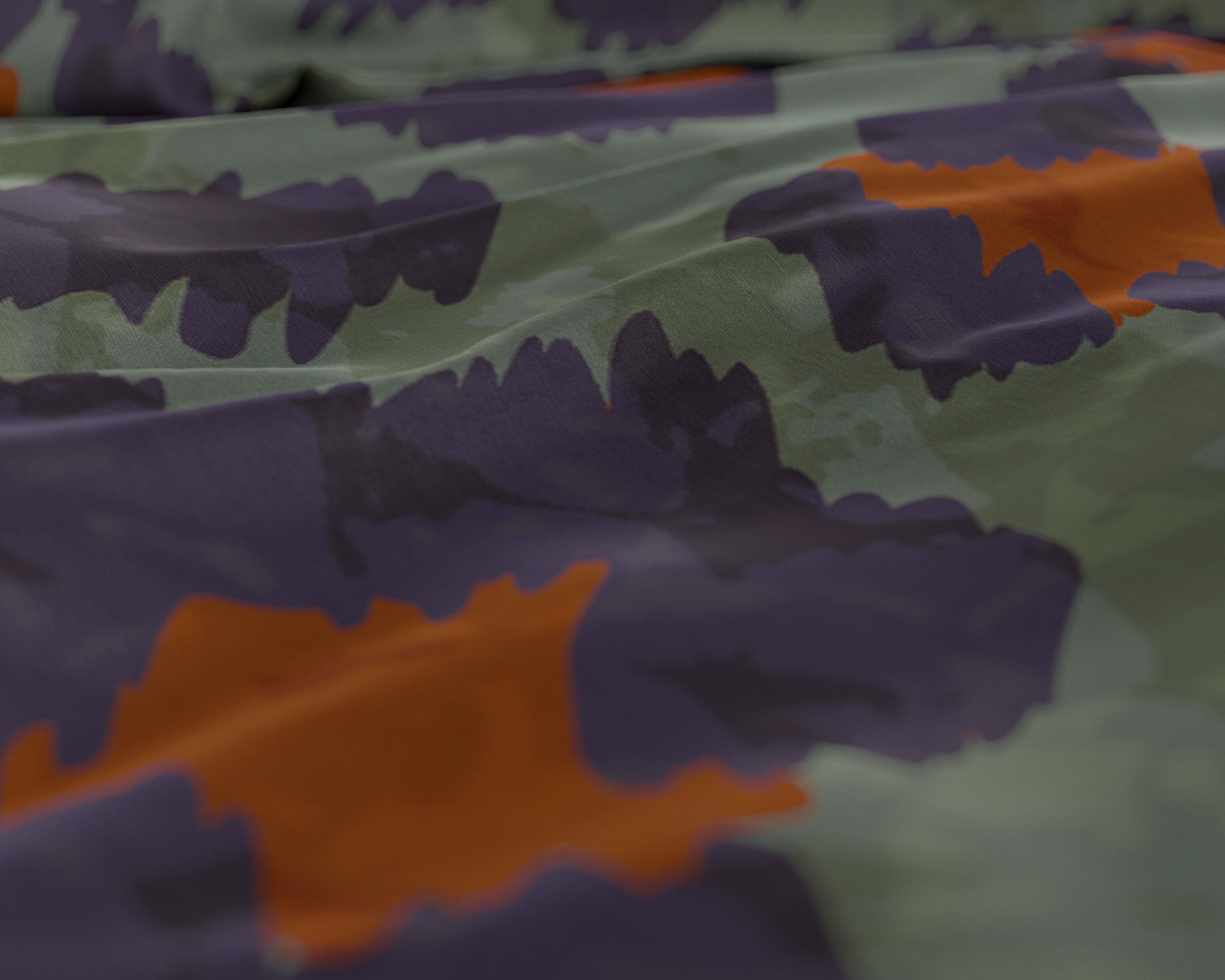 Mia Green Duvet Cover - Luxury Satin - High Quality - Trendy Prints