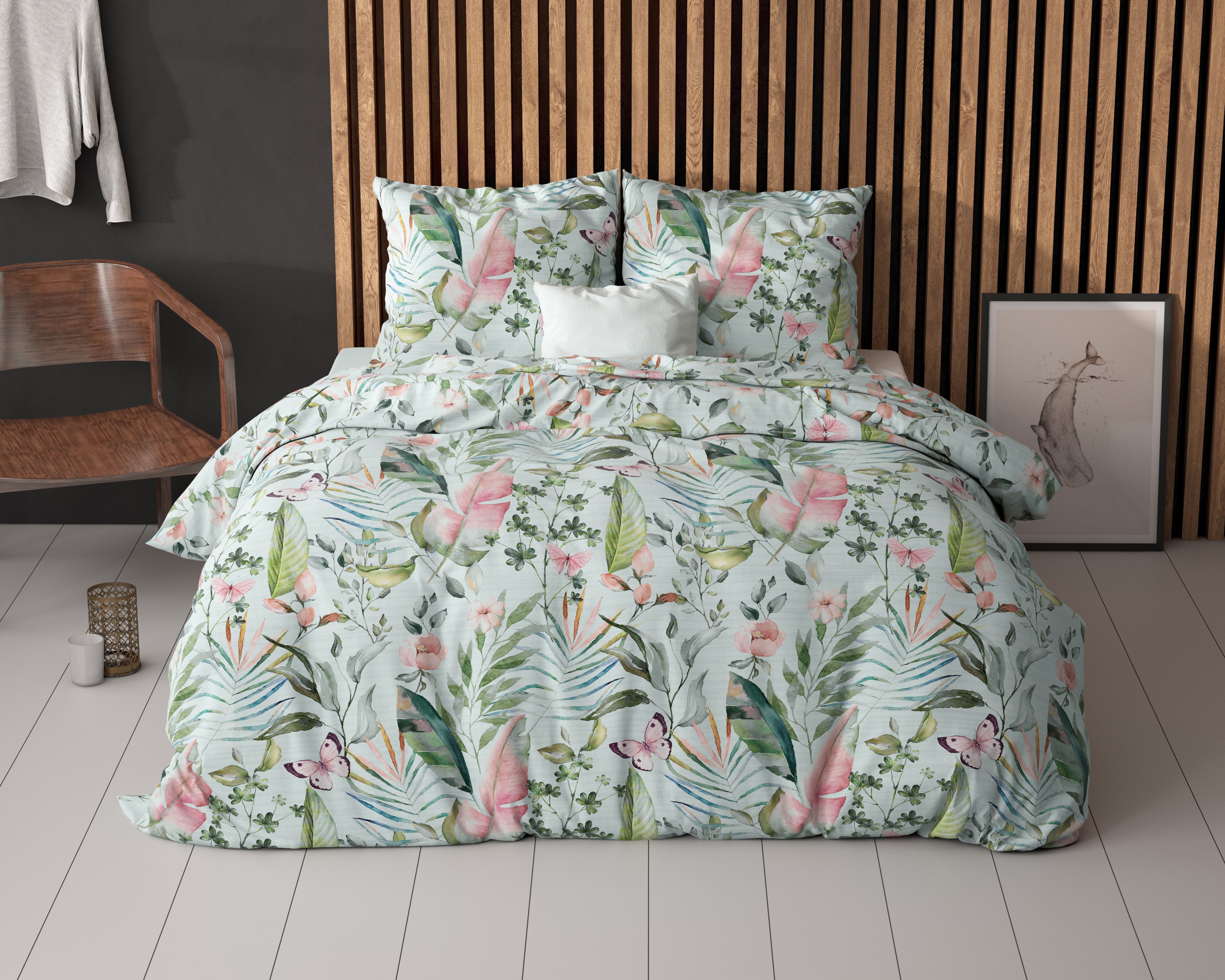 Mika Duvet Cover Green - Cotton Woven - Non-Iron - Fun Prints