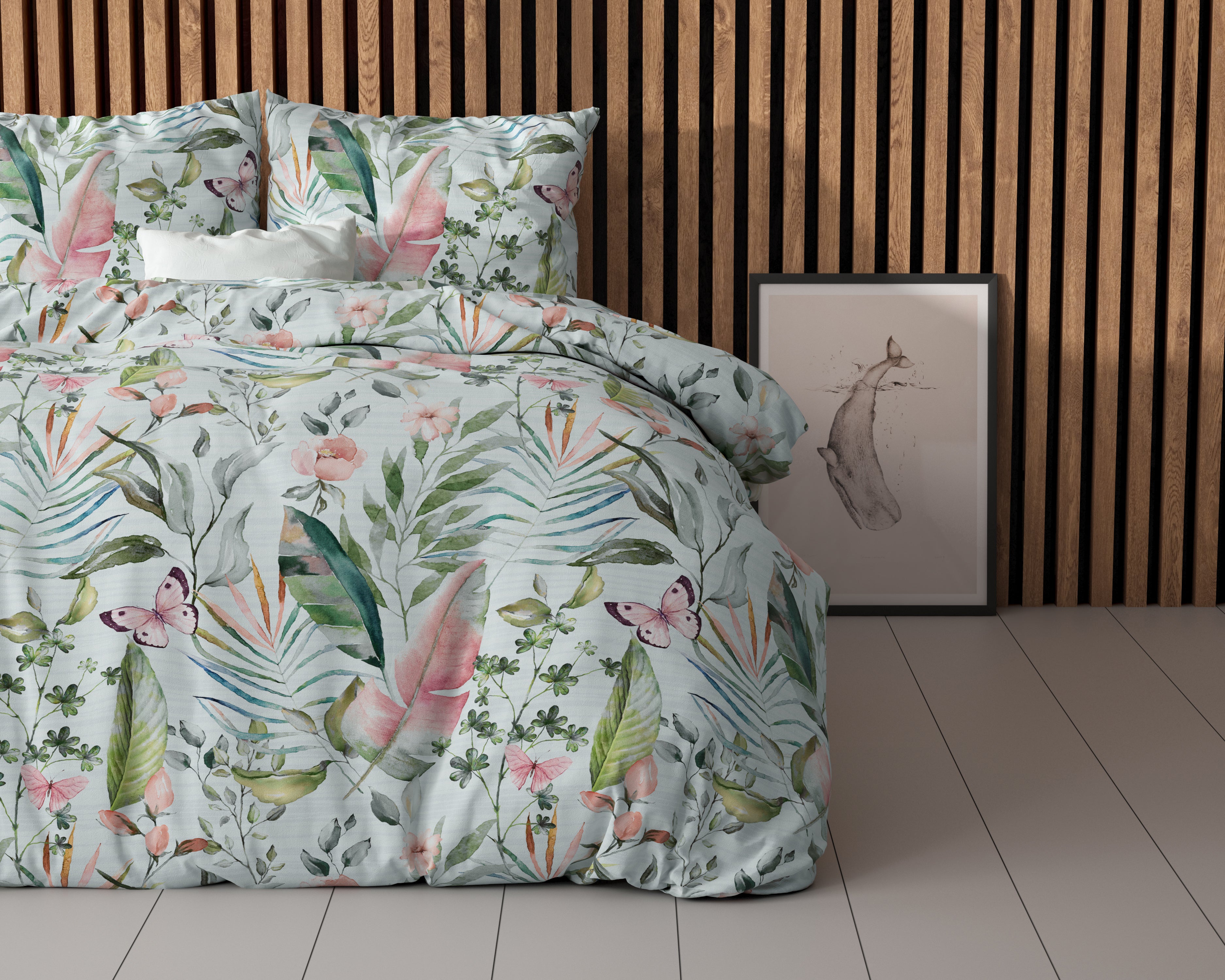Mika Duvet Cover Green - Cotton Woven - Non-Iron - Fun Prints