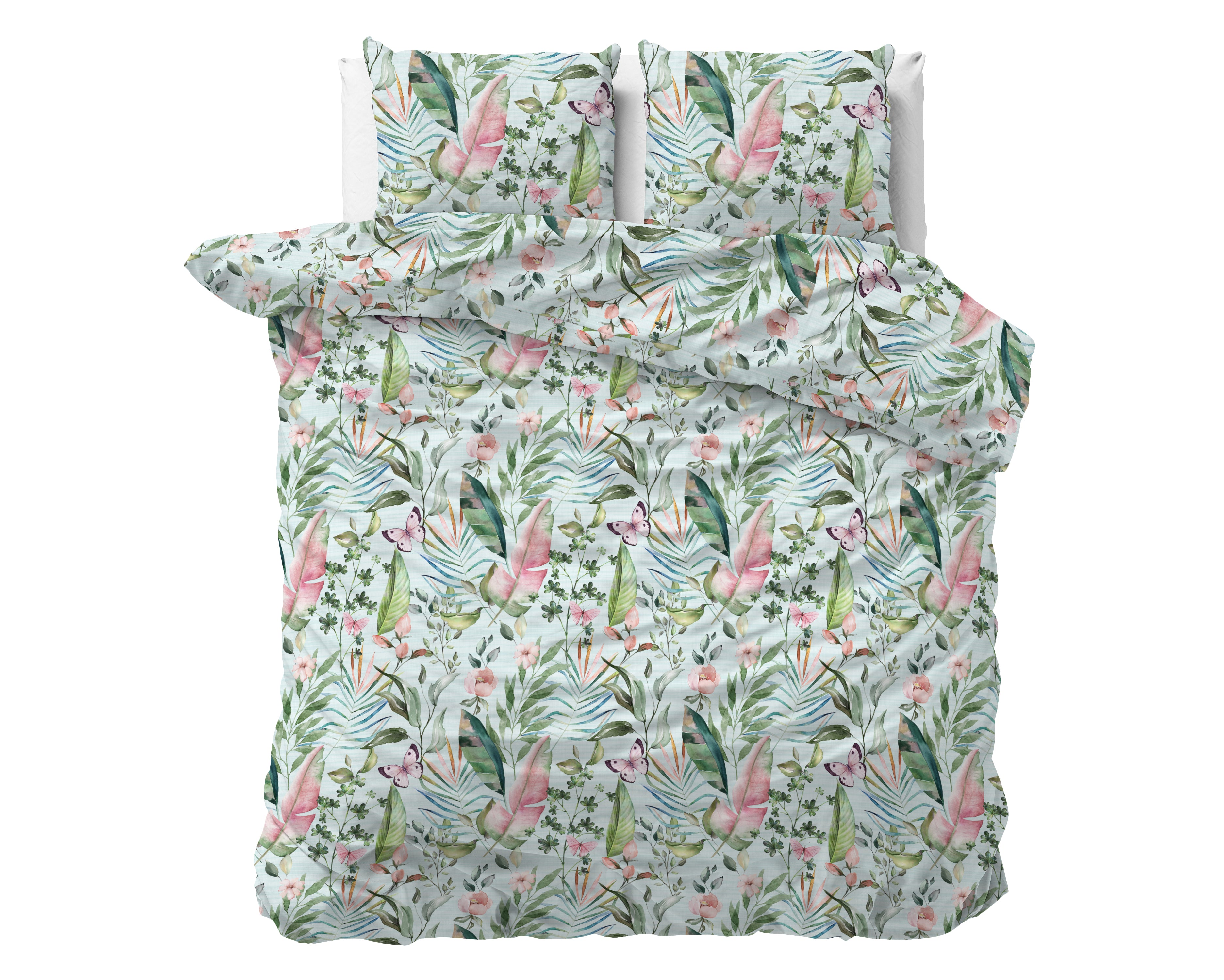 Mika Duvet Cover Green - Cotton Woven - Non-Iron - Fun Prints