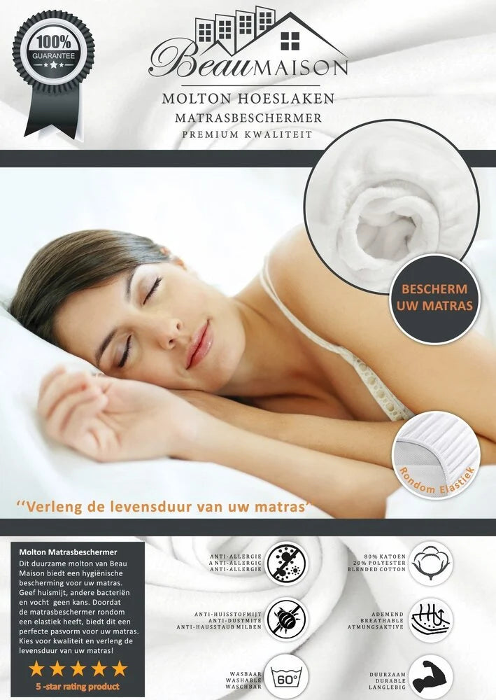 Molton Mattress Protector 180 grams - High-quality Protection for Your Mattress