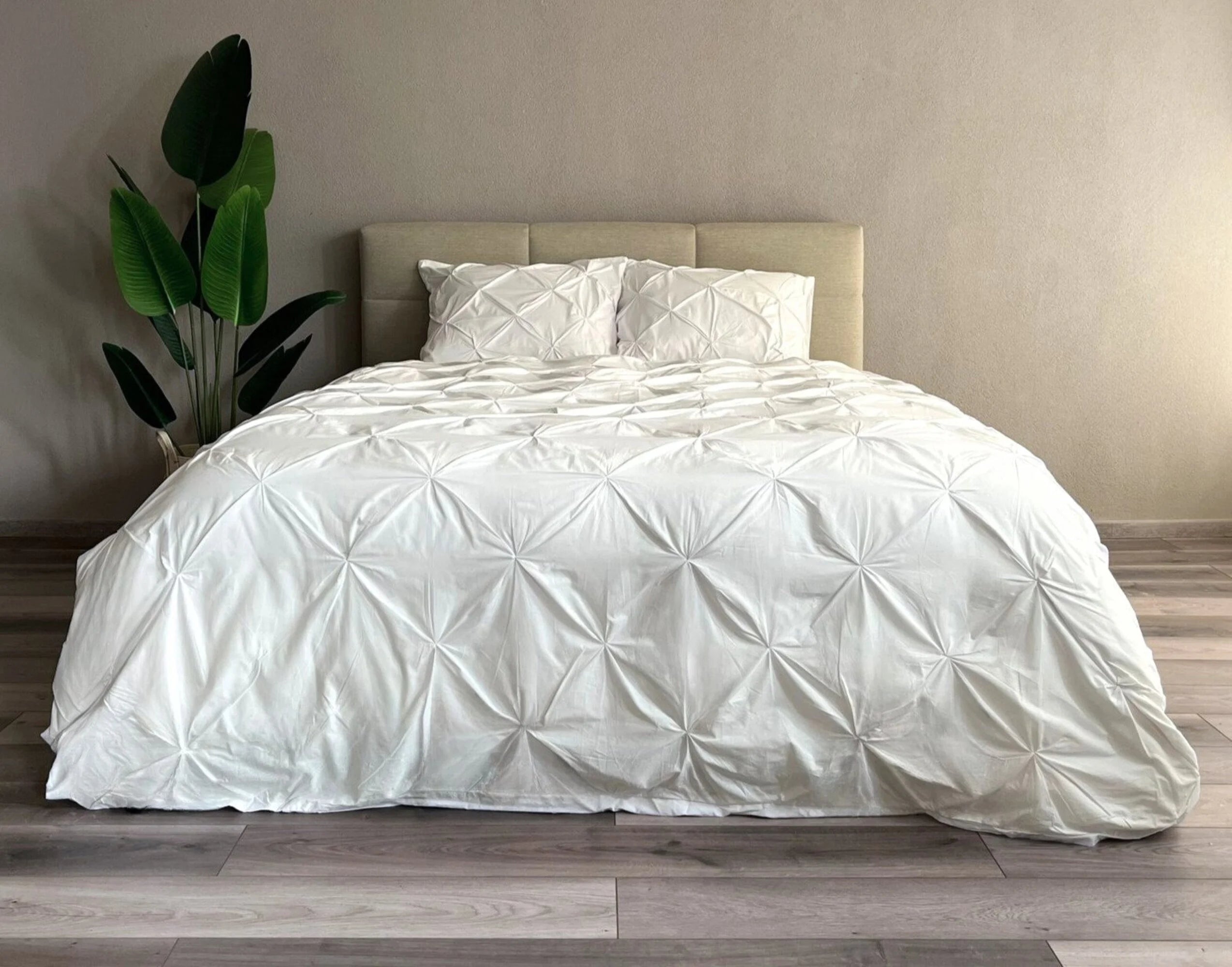 Monte Carlo Katoenen Dekbedovertrek Wit