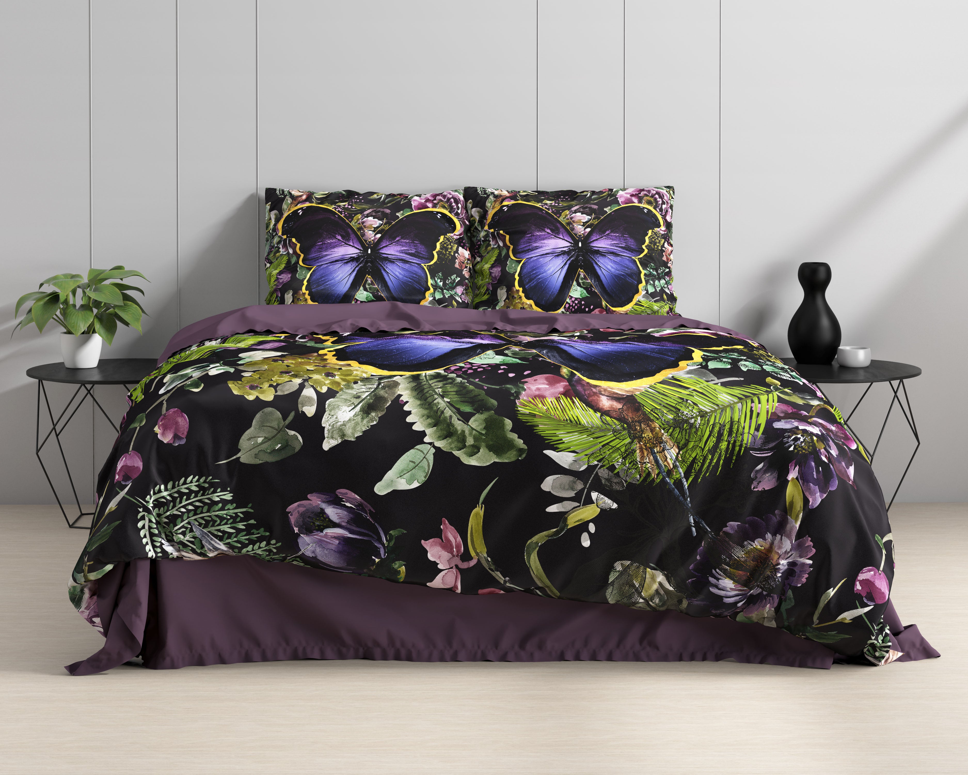 Mosani Turquoise Duvet Cover - Luxury Satin - High Quality - Trendy Prints