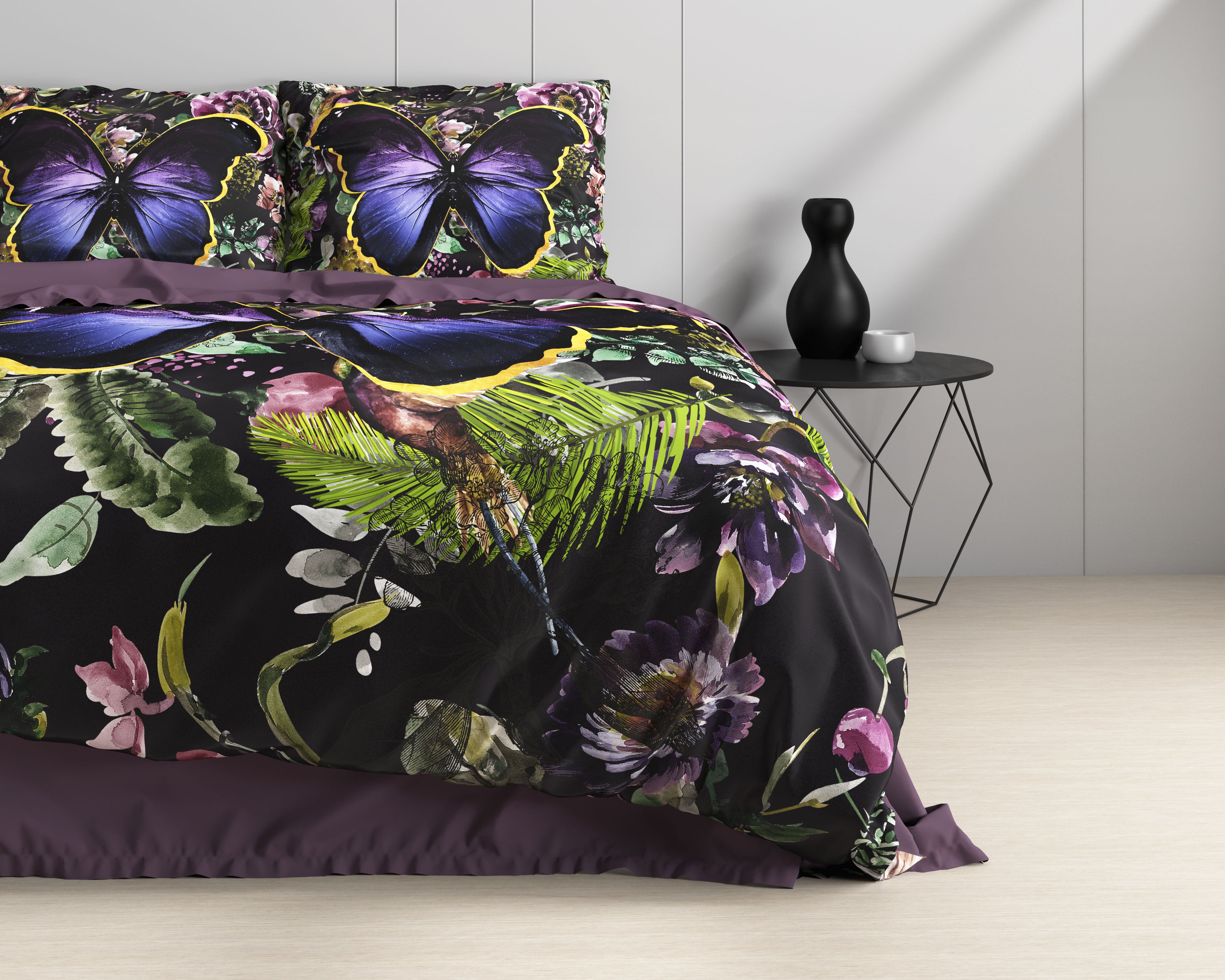 Mosani Turquoise Duvet Cover - Luxury Satin - High Quality - Trendy Prints