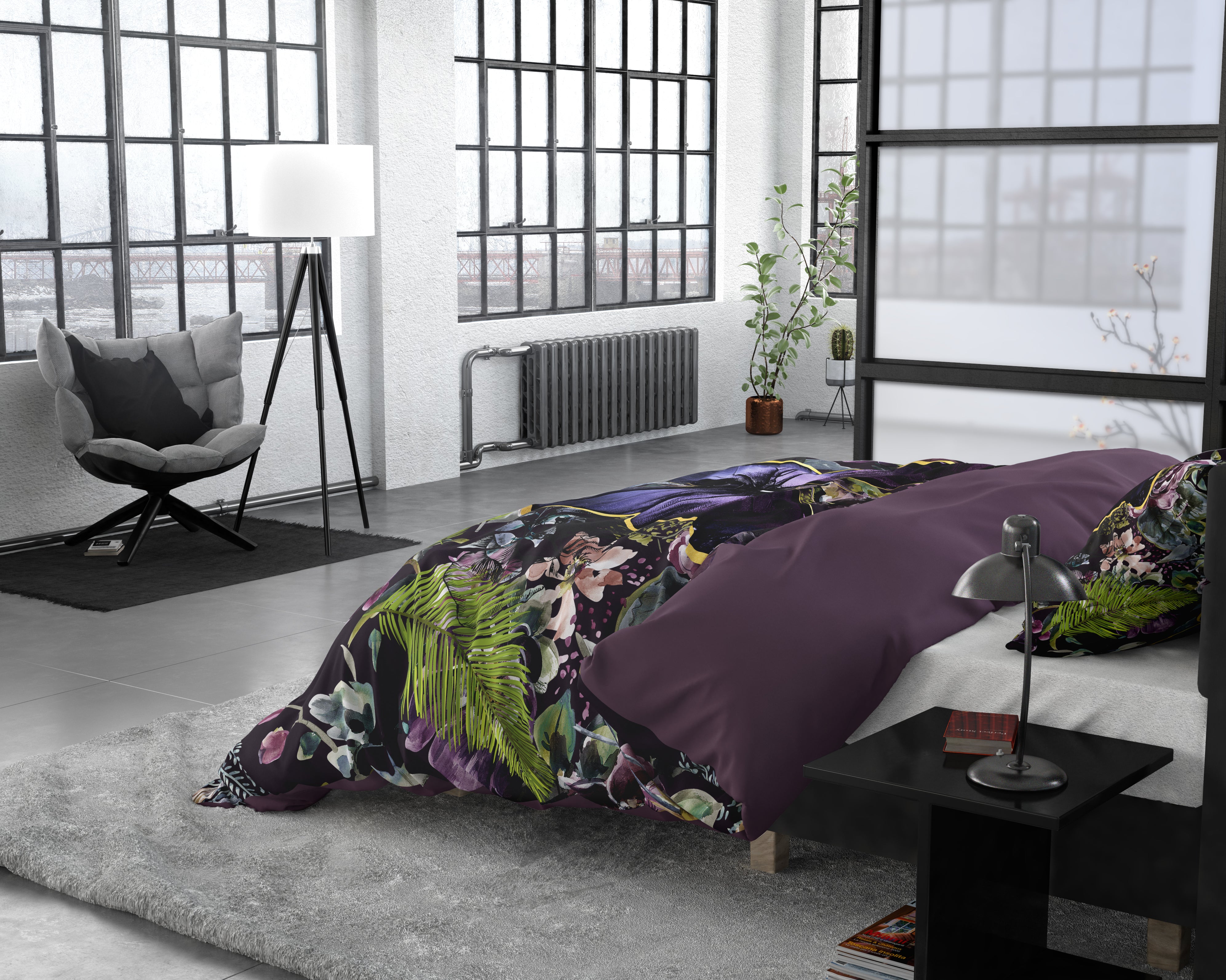 Mosani Turquoise Duvet Cover - Luxury Satin - High Quality - Trendy Prints