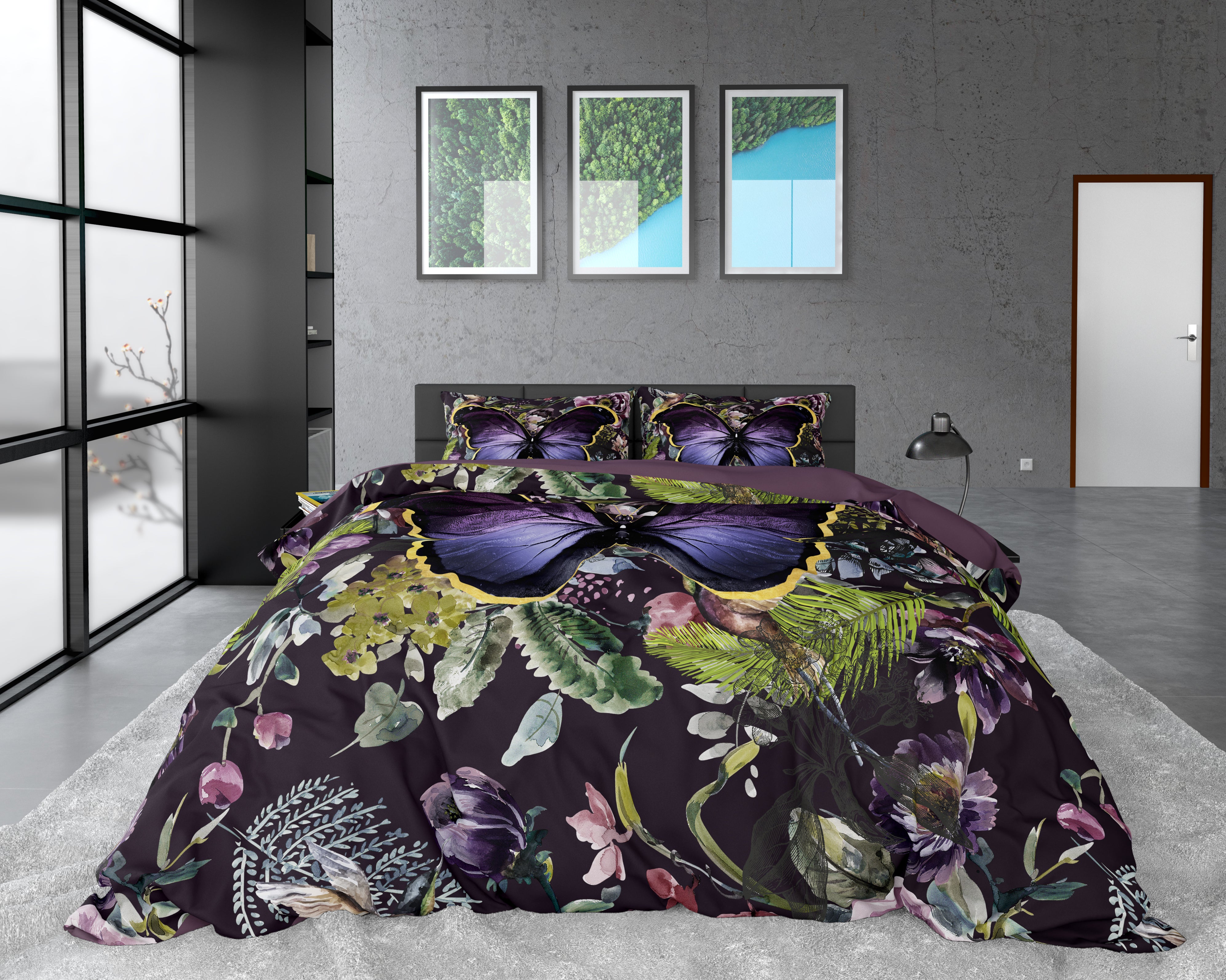 Mosani Turquoise Duvet Cover - Luxury Satin - High Quality - Trendy Prints