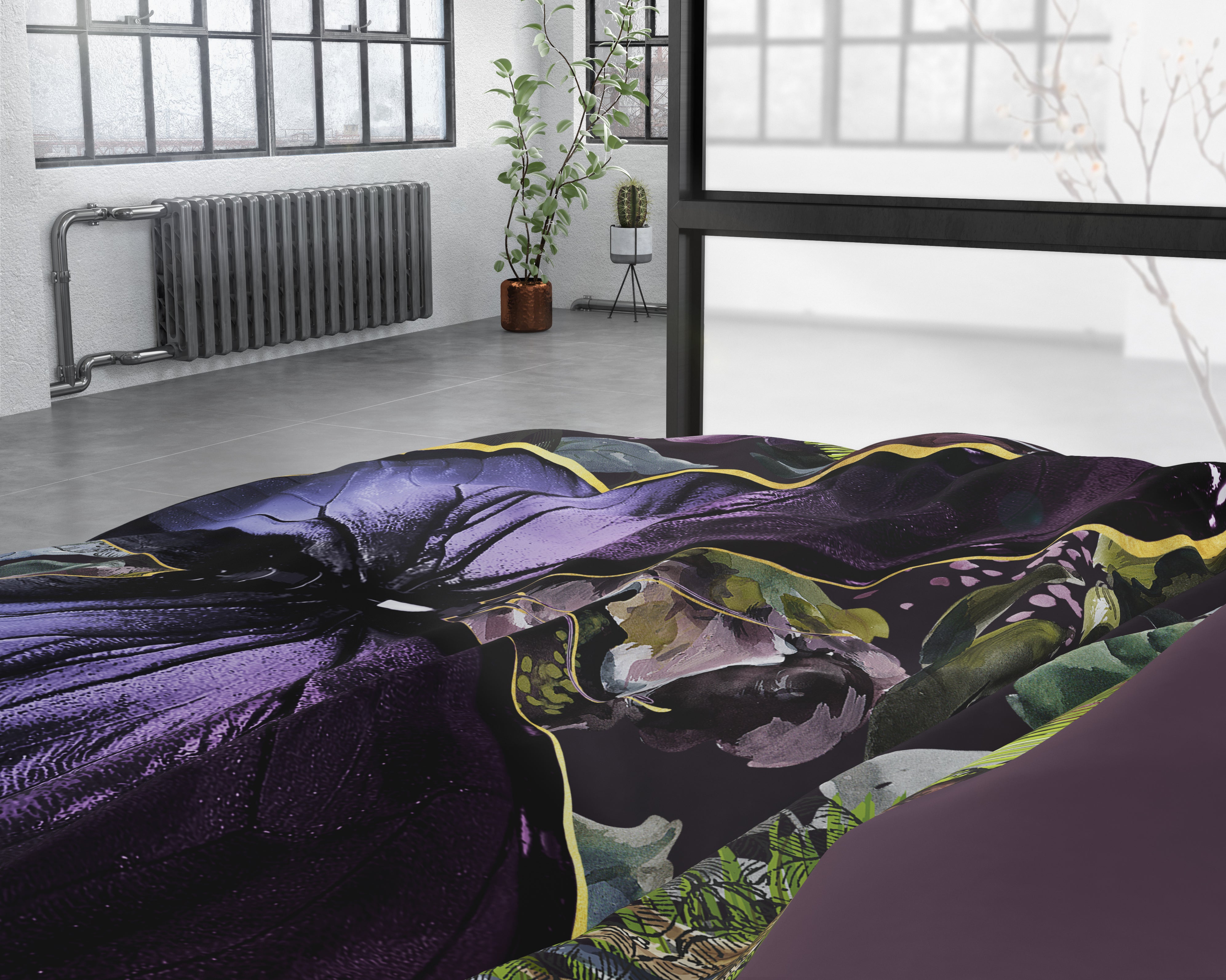 Mosani Turquoise Duvet Cover - Luxury Satin - High Quality - Trendy Prints