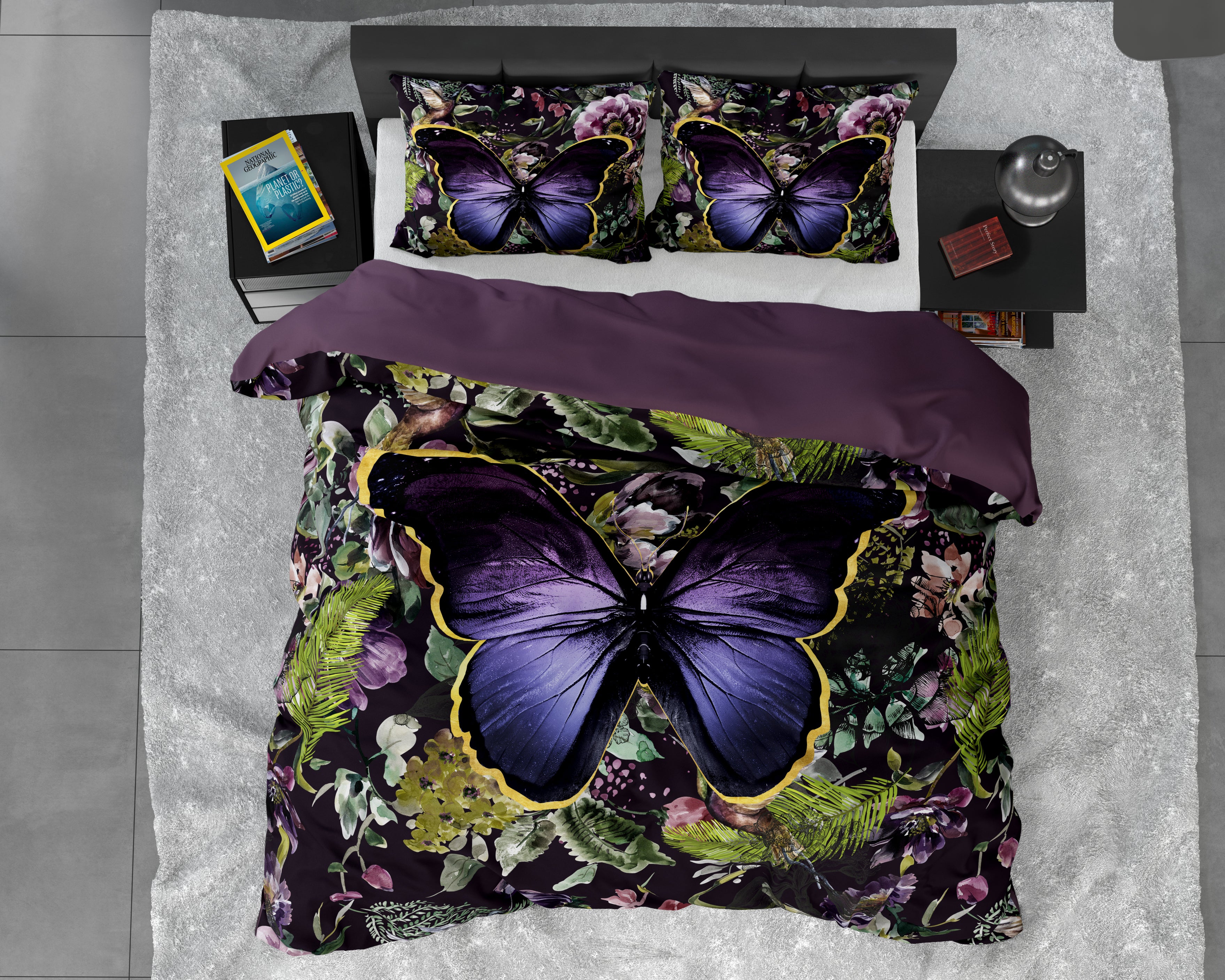 Mosani Turquoise Duvet Cover - Luxury Satin - High Quality - Trendy Prints