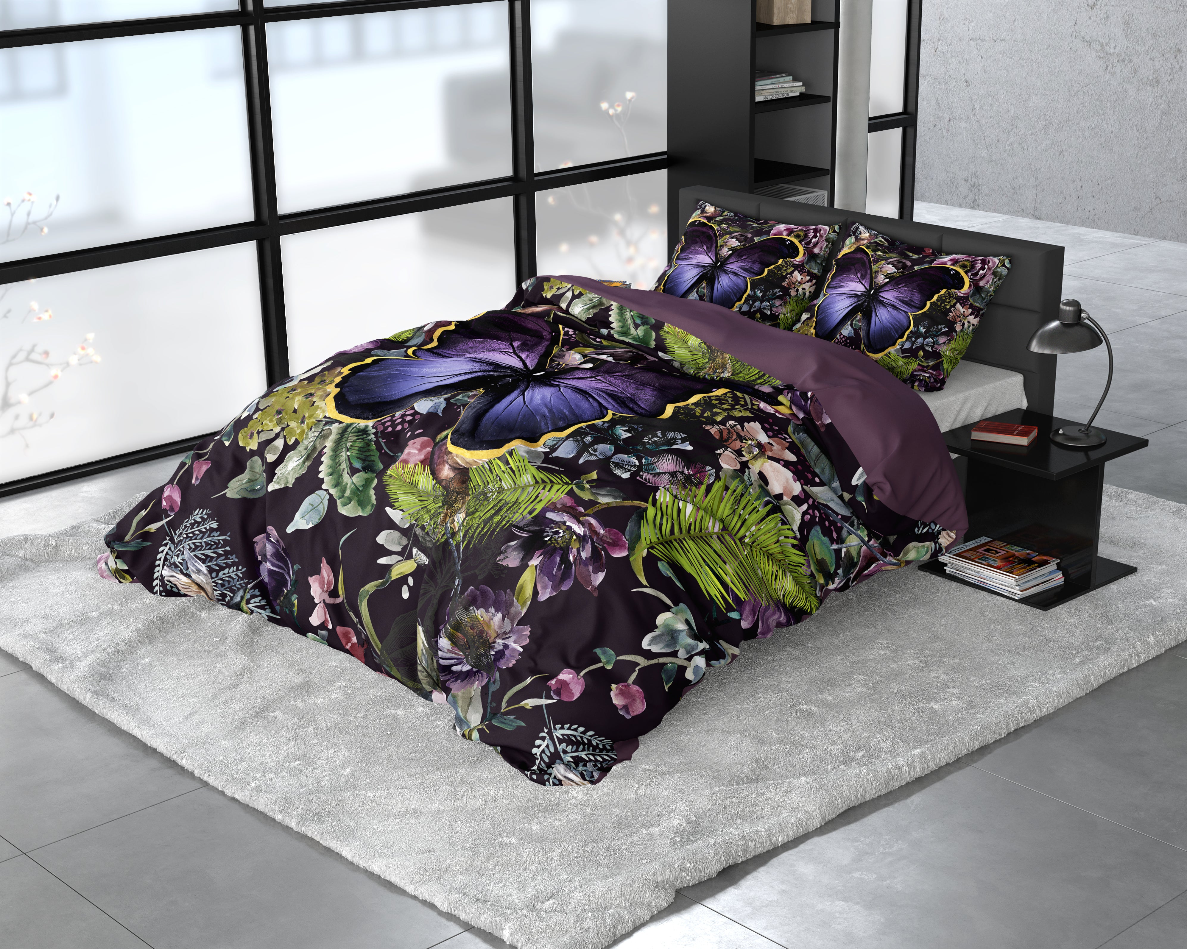 Mosani Turquoise Duvet Cover - Luxury Satin - High Quality - Trendy Prints