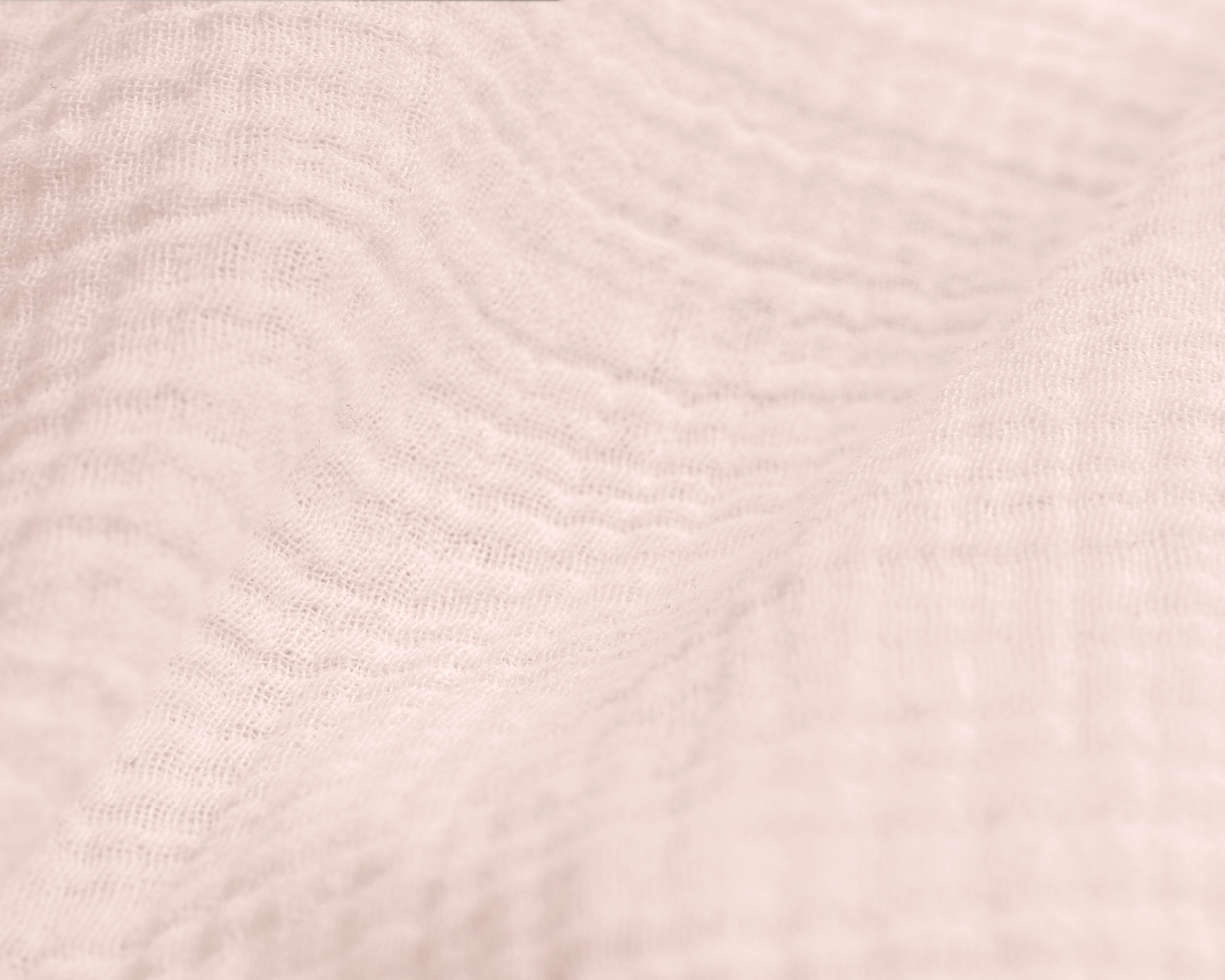 Muslin Percale Duvet Cover Pink - Soft and durable - Crinkle effect - Cotton muslin fabric