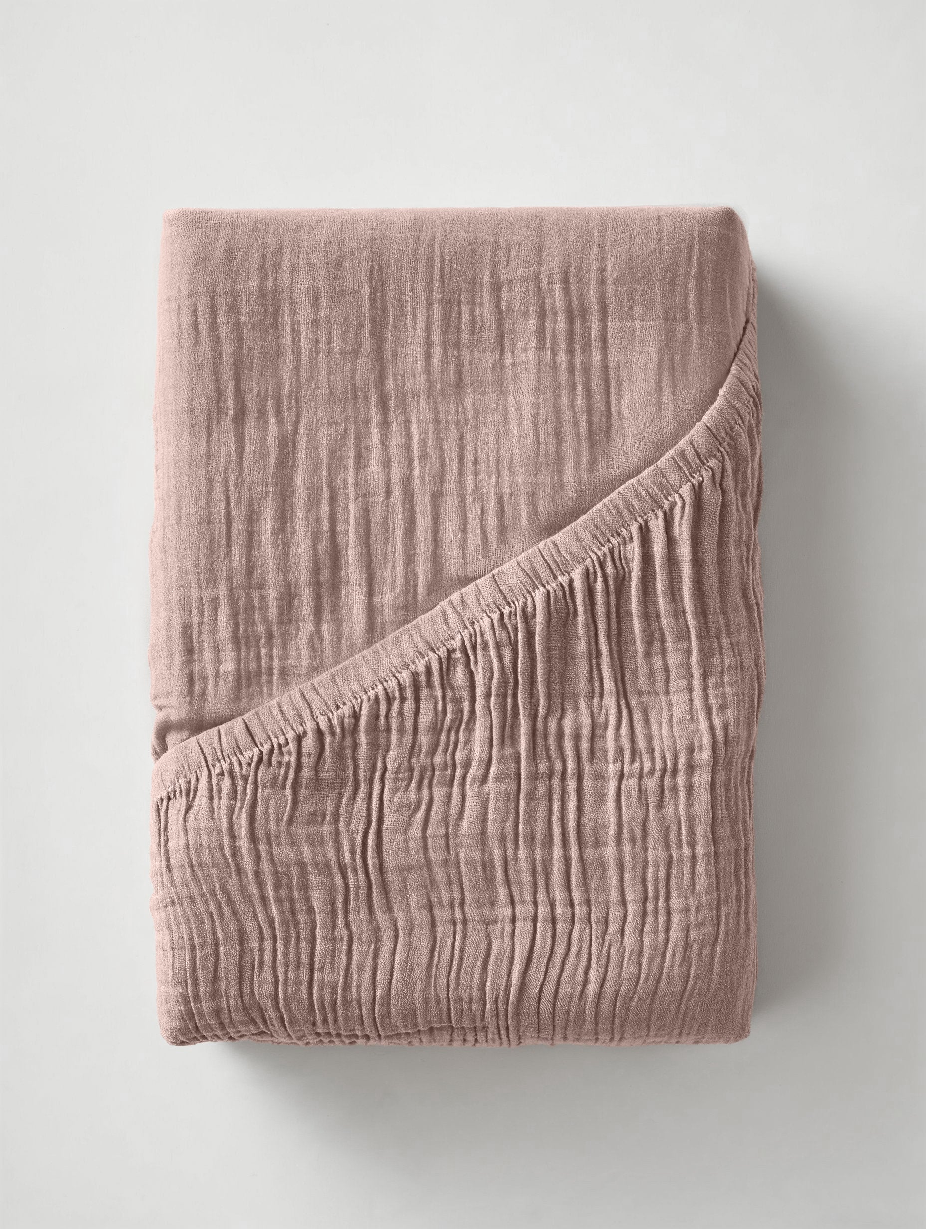 Mousseline Hoeslaken Blush Roze