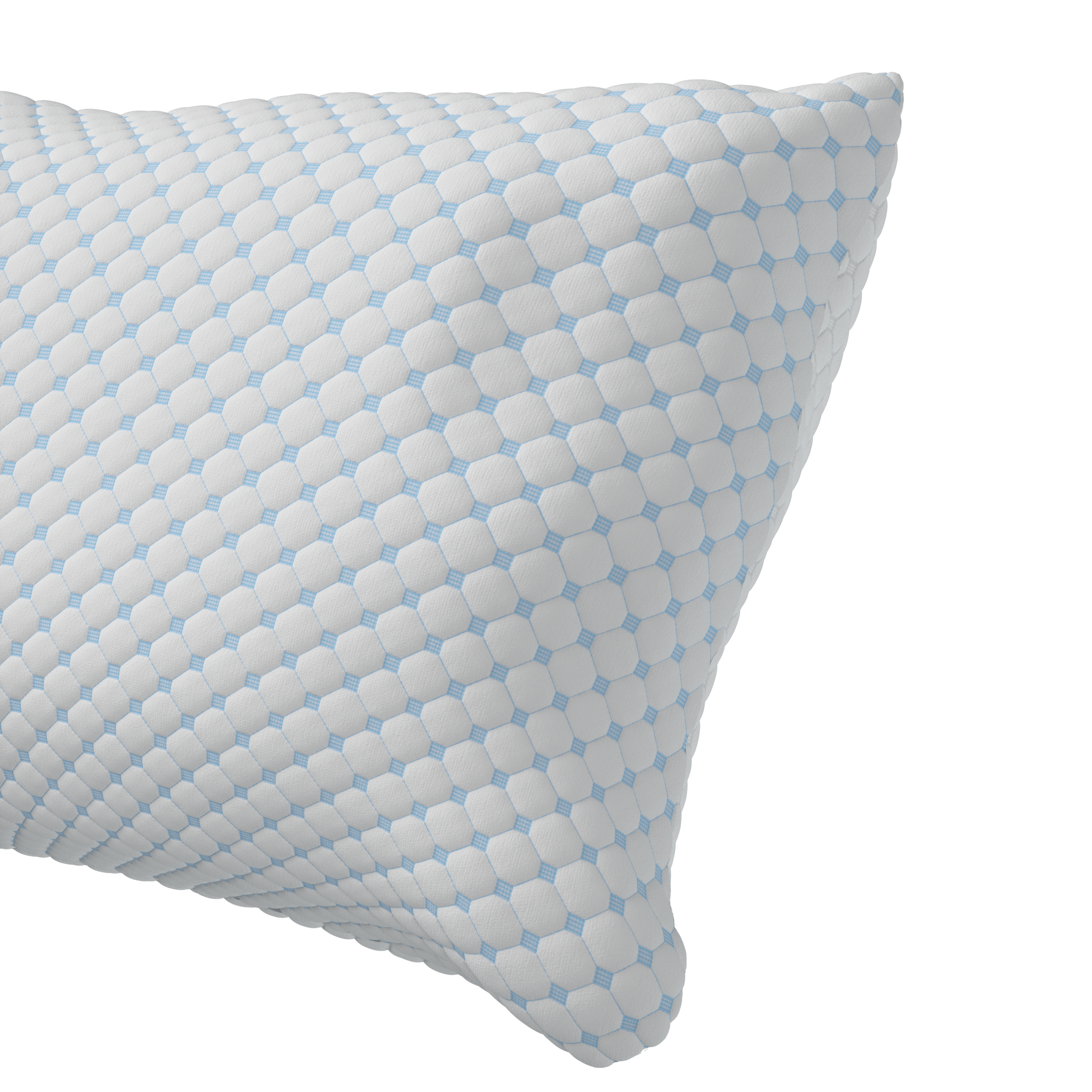 Nanotech Kussen Blauw 50 x 70 - Verkoelend - Hardheid en hoogte afstelbaar - Traagschuim