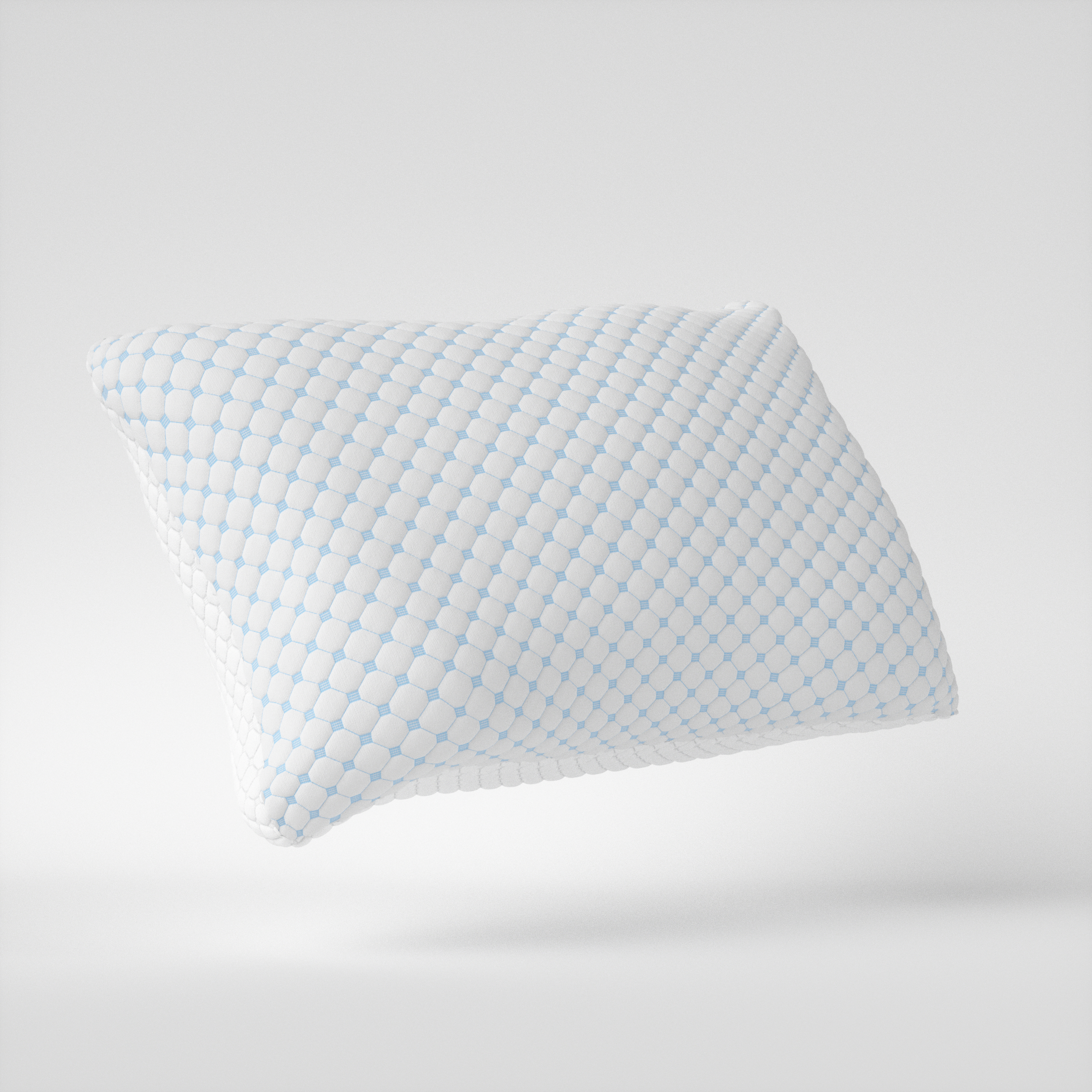 Nanotech Kussen Blauw 50 x 70 - Verkoelend - Hardheid en hoogte afstelbaar - Traagschuim