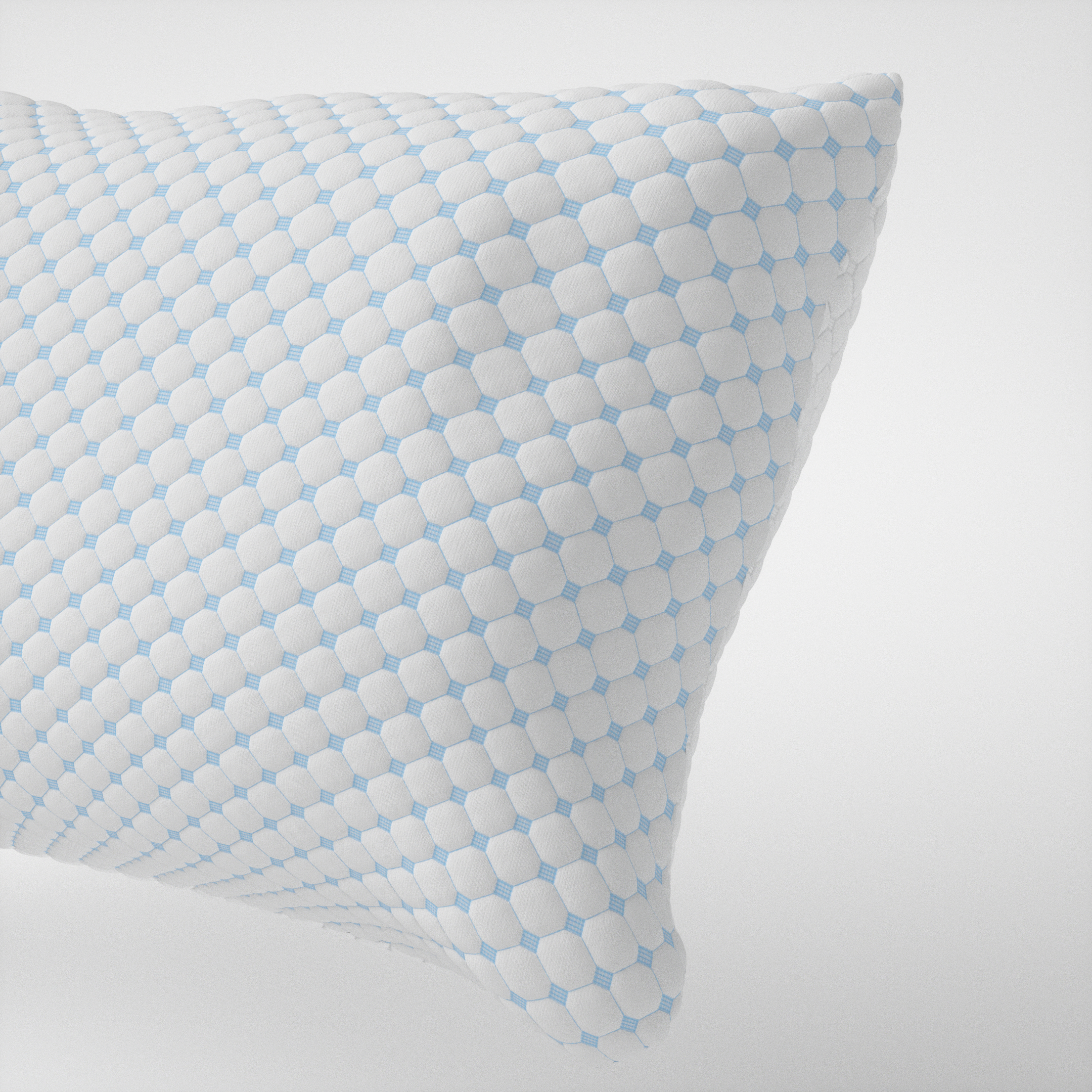 Nanotech Kussen Blauw 50 x 70 - Verkoelend - Hardheid en hoogte afstelbaar - Traagschuim