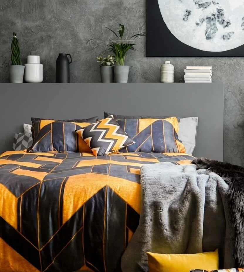 Night Aroma Cotton Satin Duvet Cover Double