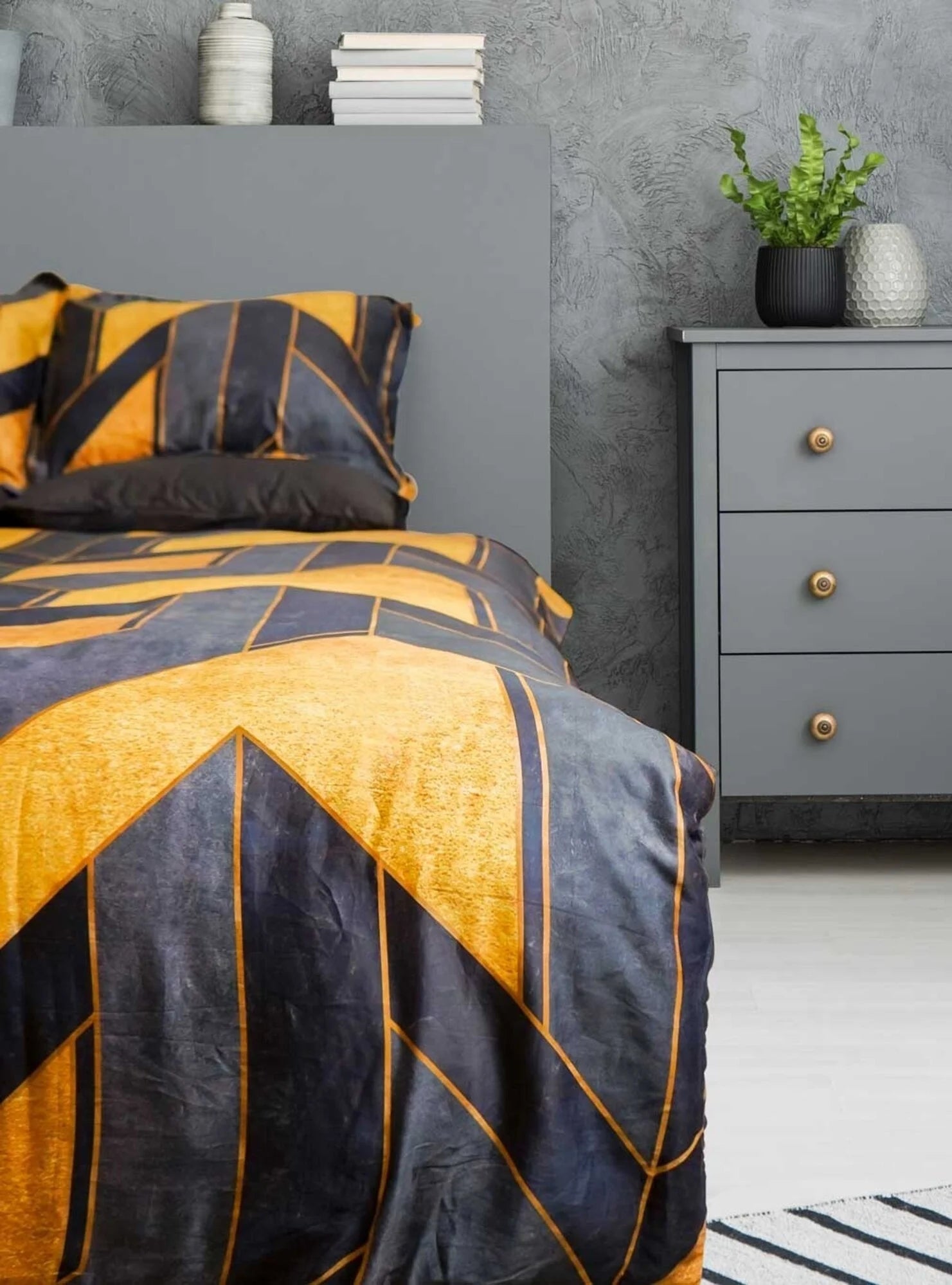 Night Aroma Cotton Satin Duvet Cover Double