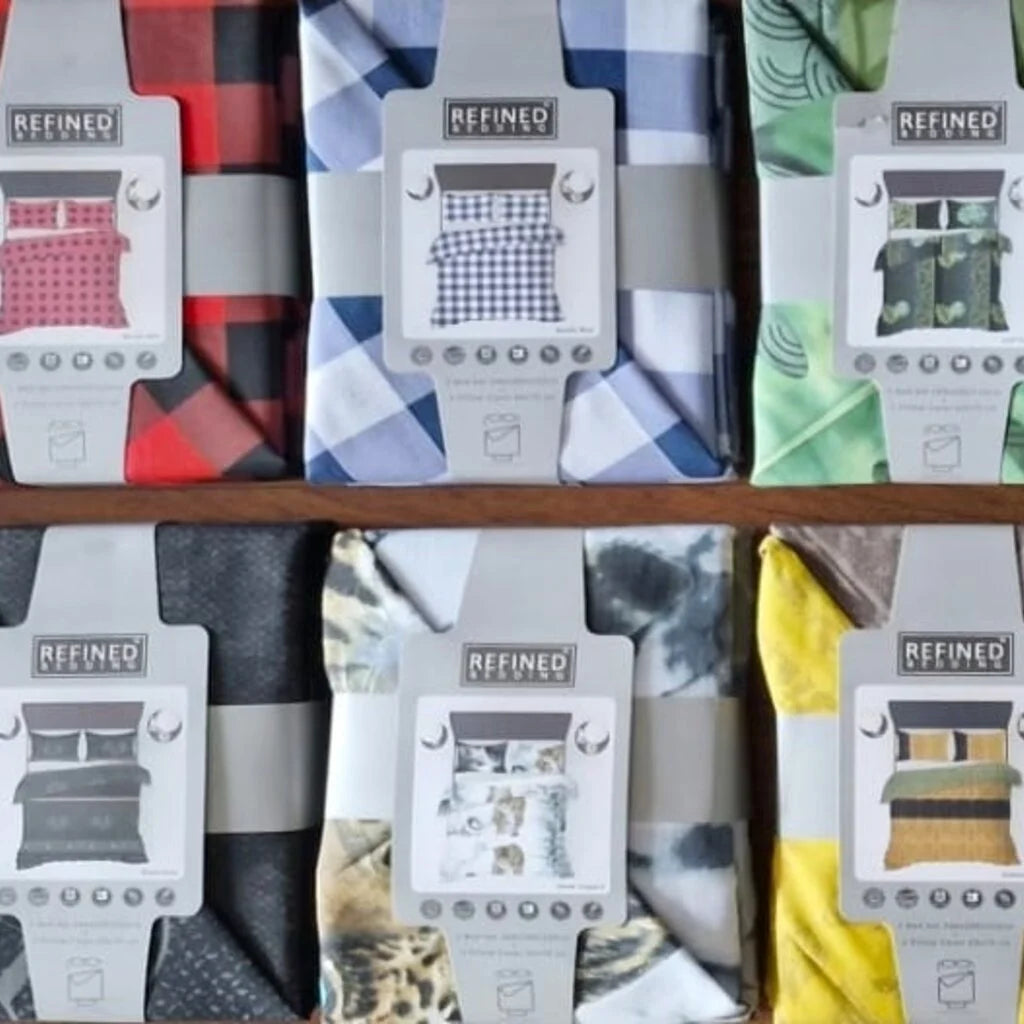 Nordic Blue Duvet Cover | Checkered Scandinavian Design for Every Bedroom