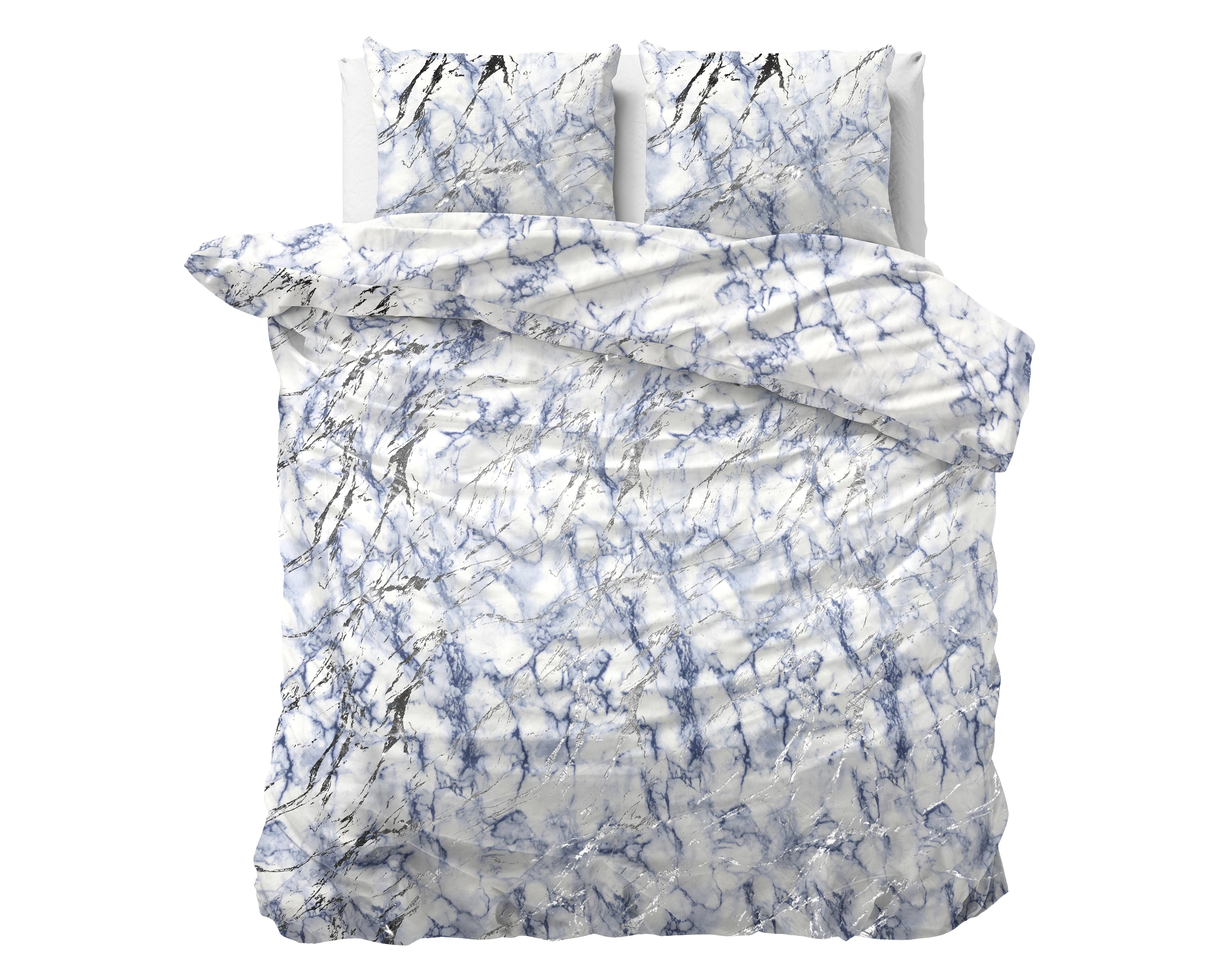 Ocean Dekbedovertrek Blauw - Luxe Design - Super zacht geweven - Luxe verpakt