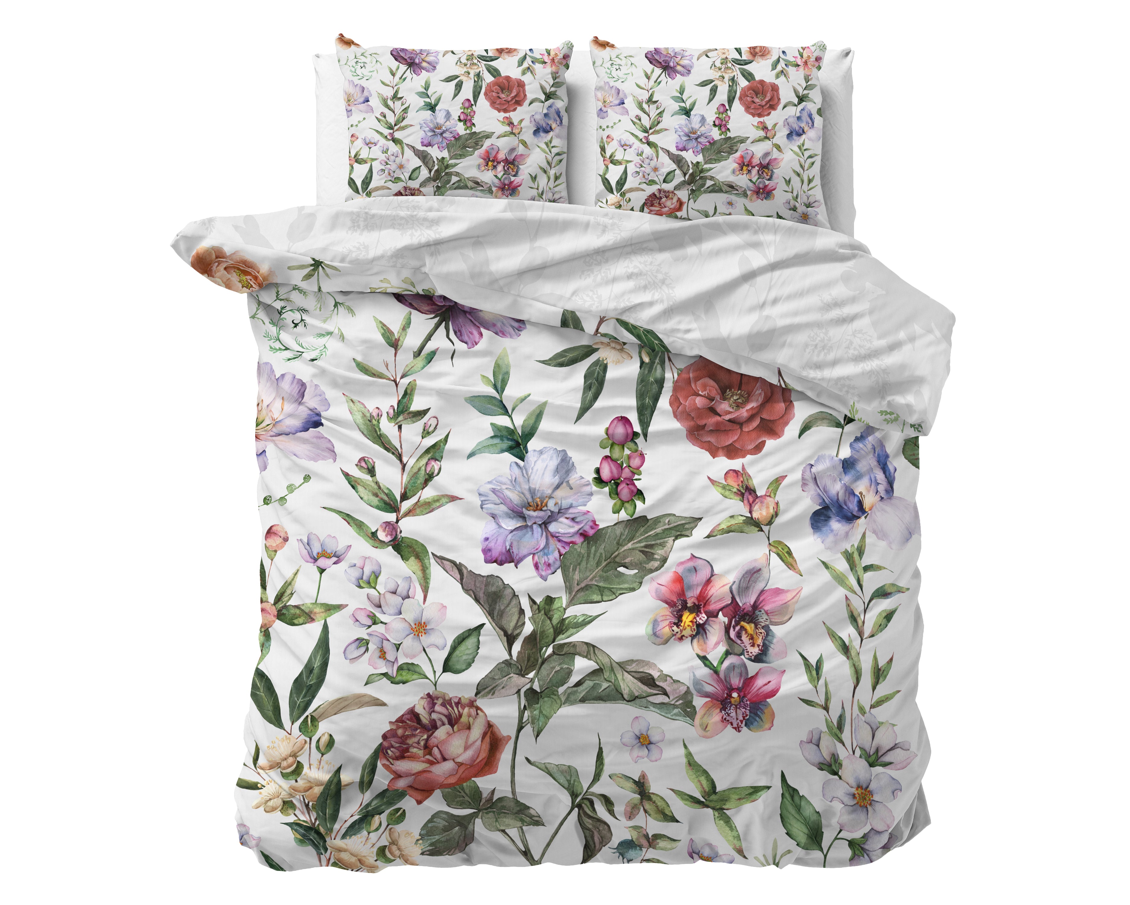 Ophelia Wit Katoenen Dekbedovertrek