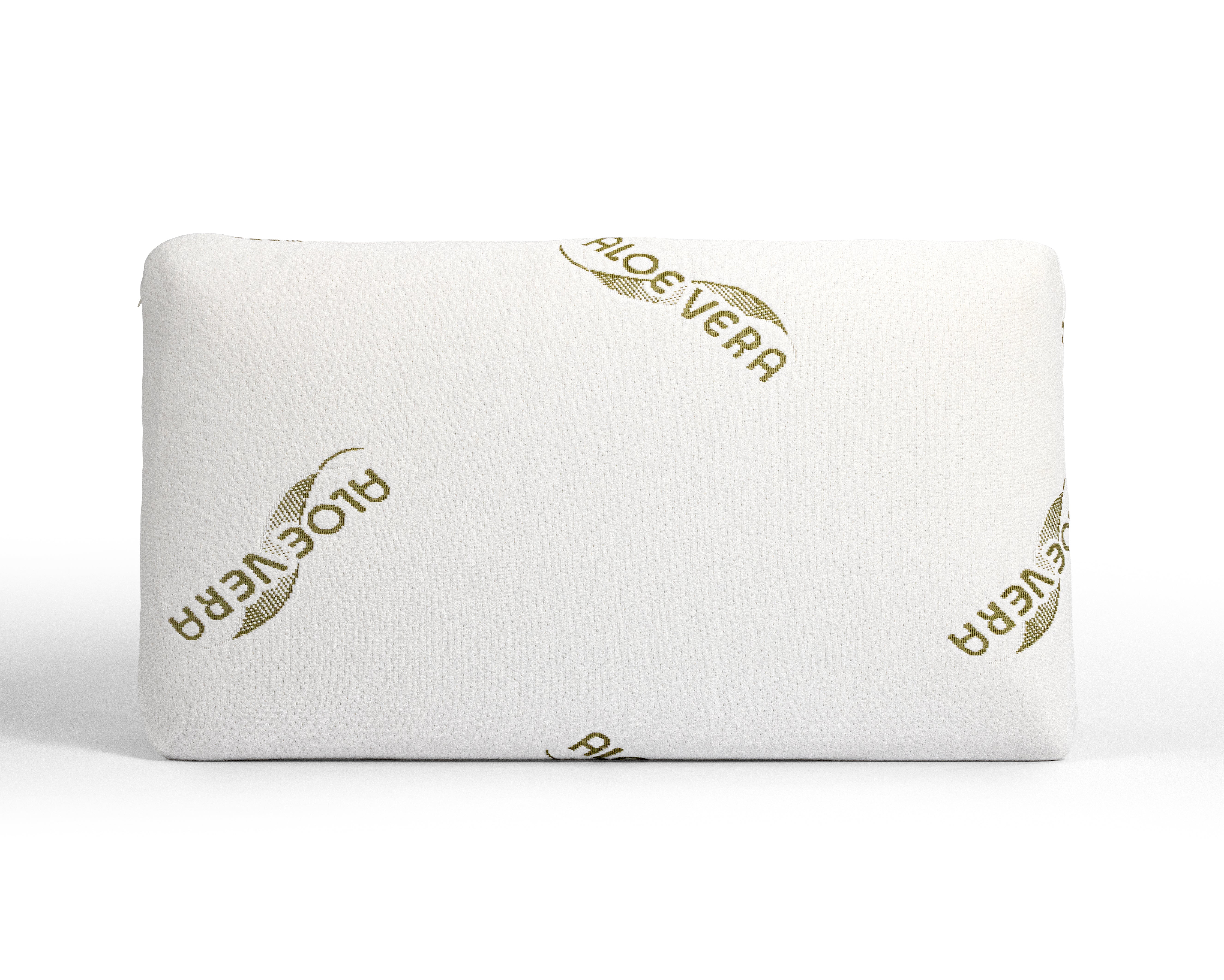Orthopedic Aloe Vera Viscogel Pillow 70 x 40 - Treated with aloe vera - Natural fibers - Pressure-relieving memory foam
