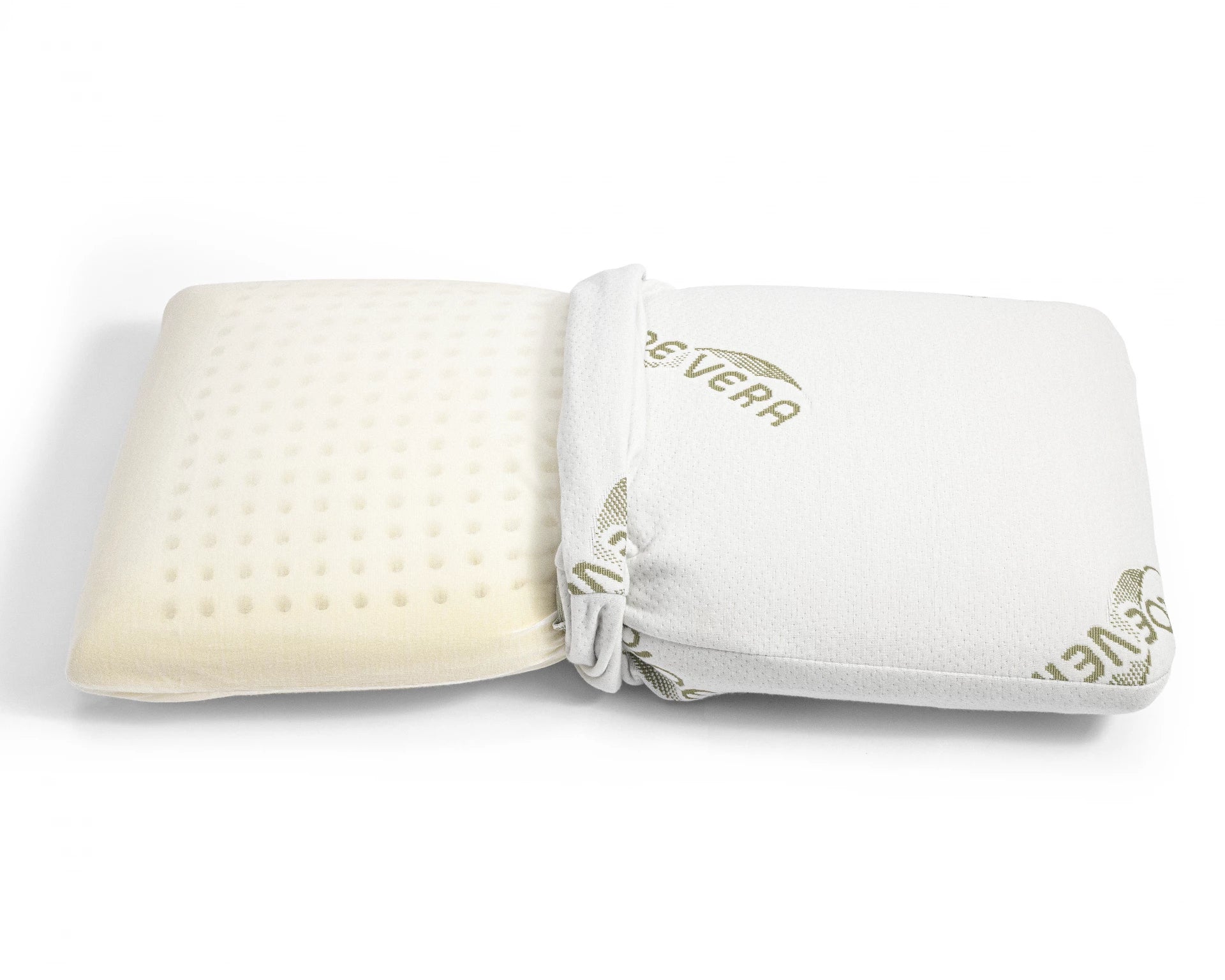 Orthopedic Aloe Vera Viscogel Pillow 70 x 40 - Treated with aloe vera - Natural fibers - Pressure-relieving memory foam