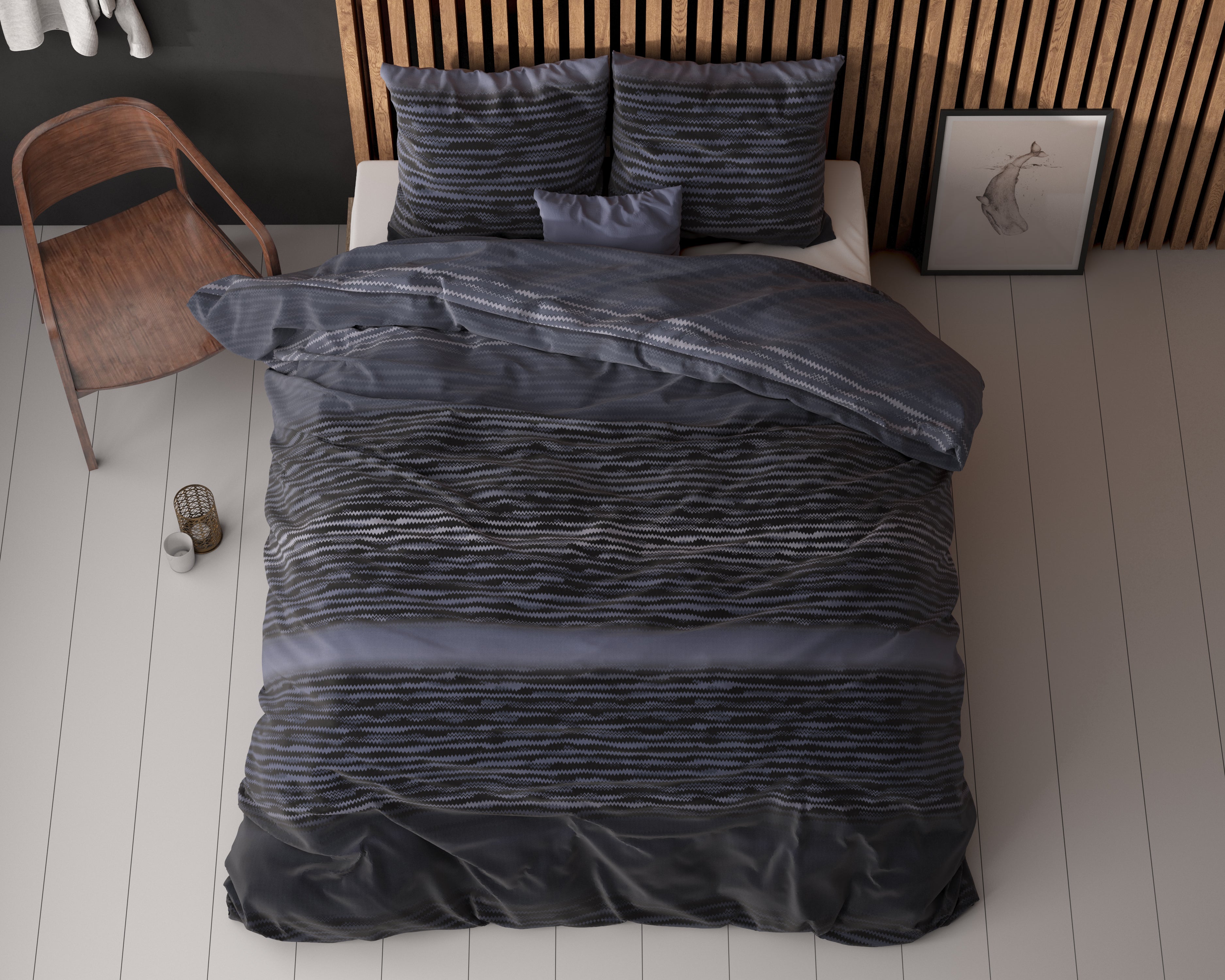 Pablo Black Duvet Cover - Non-Iron - Cotton Woven - Fun Prints