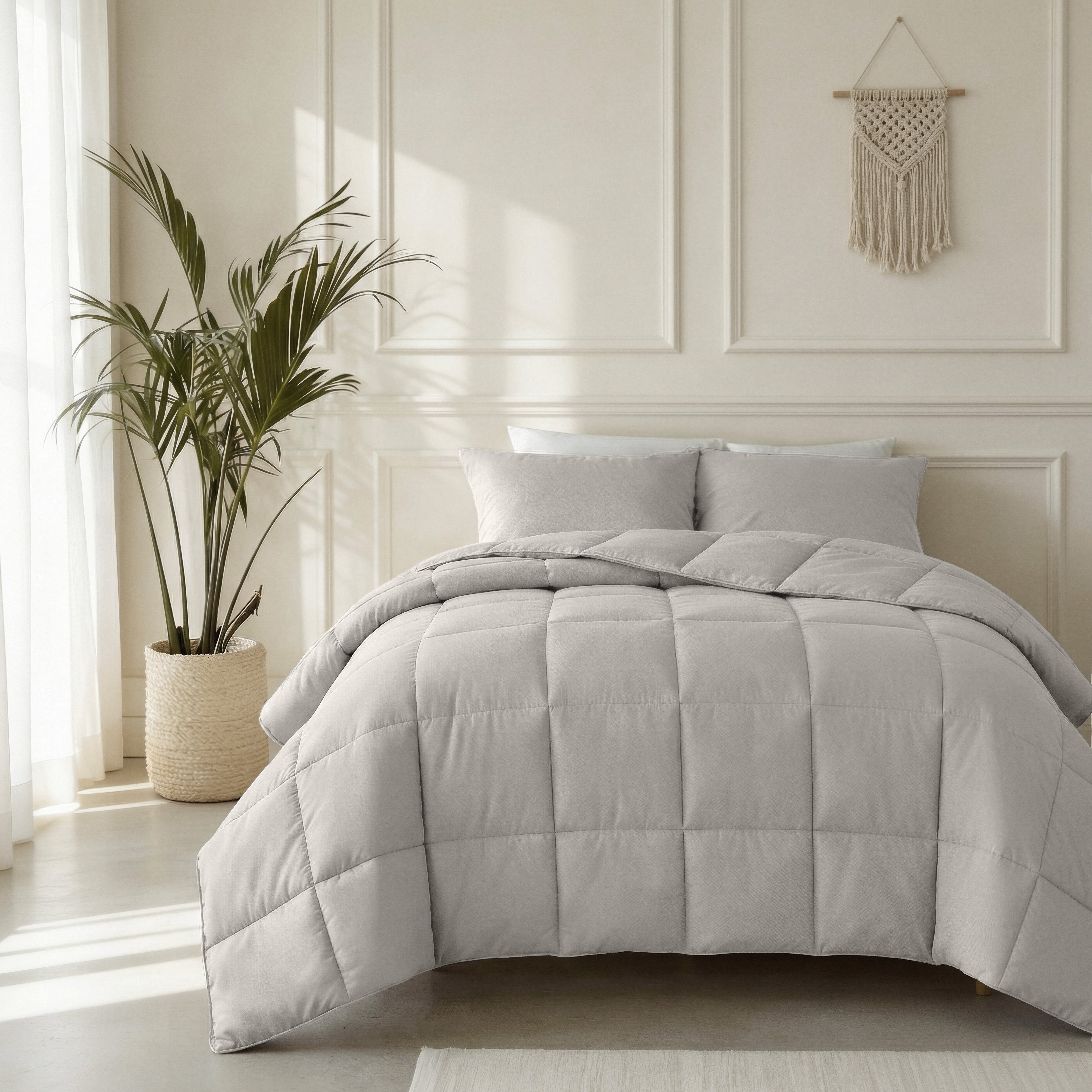 Primaviera Deluxe 100% Katoen Dekbed - Taupe - Voor het hele jaar