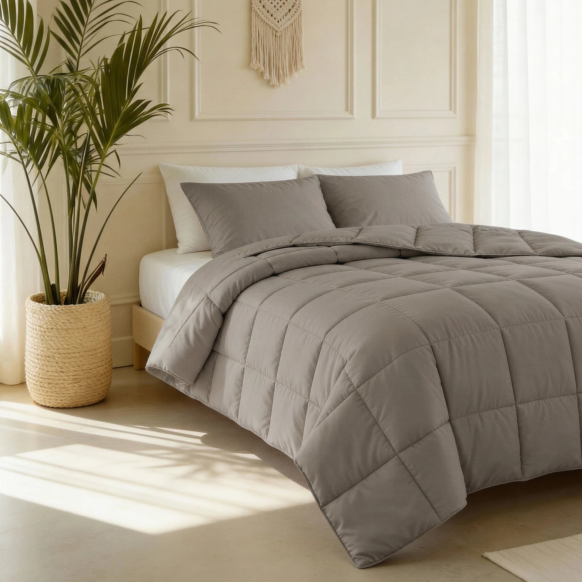 Primaviera Deluxe Lazy Kussensloop Percale 2Pack Taupe Bruin - 60 x 70