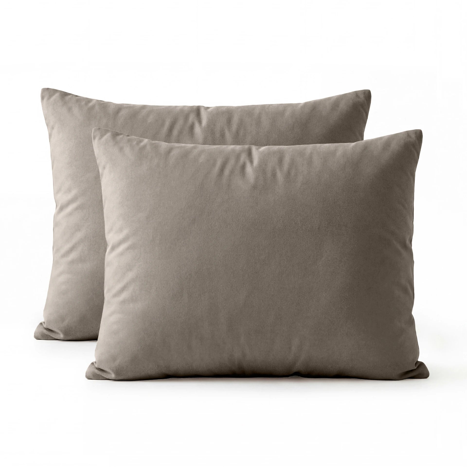 Primaviera Deluxe Lazy Kussensloop Percale 2Pack Taupe Bruin - 60 x 70