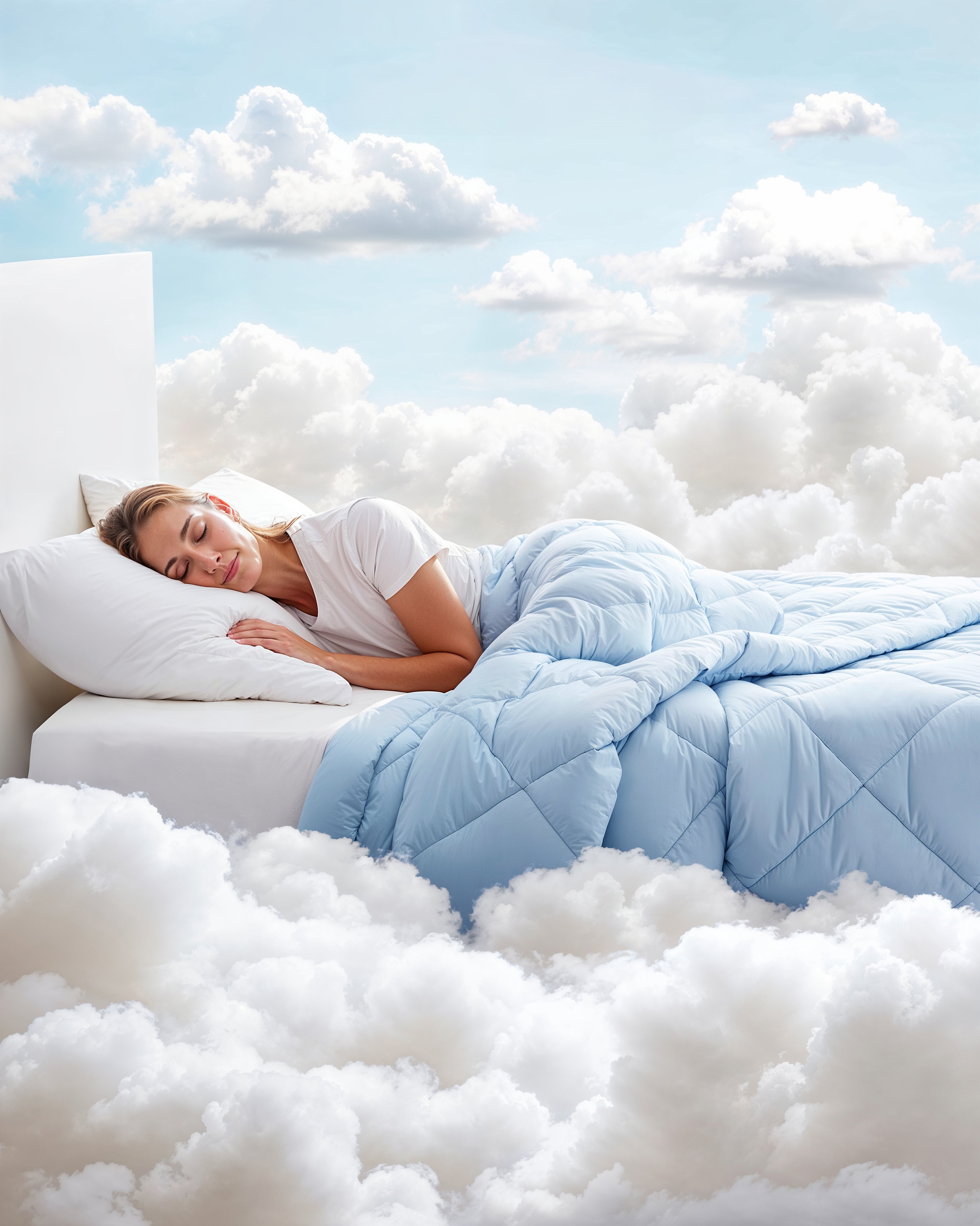 QMAX Verkoelend Zomerdekbed Blauw