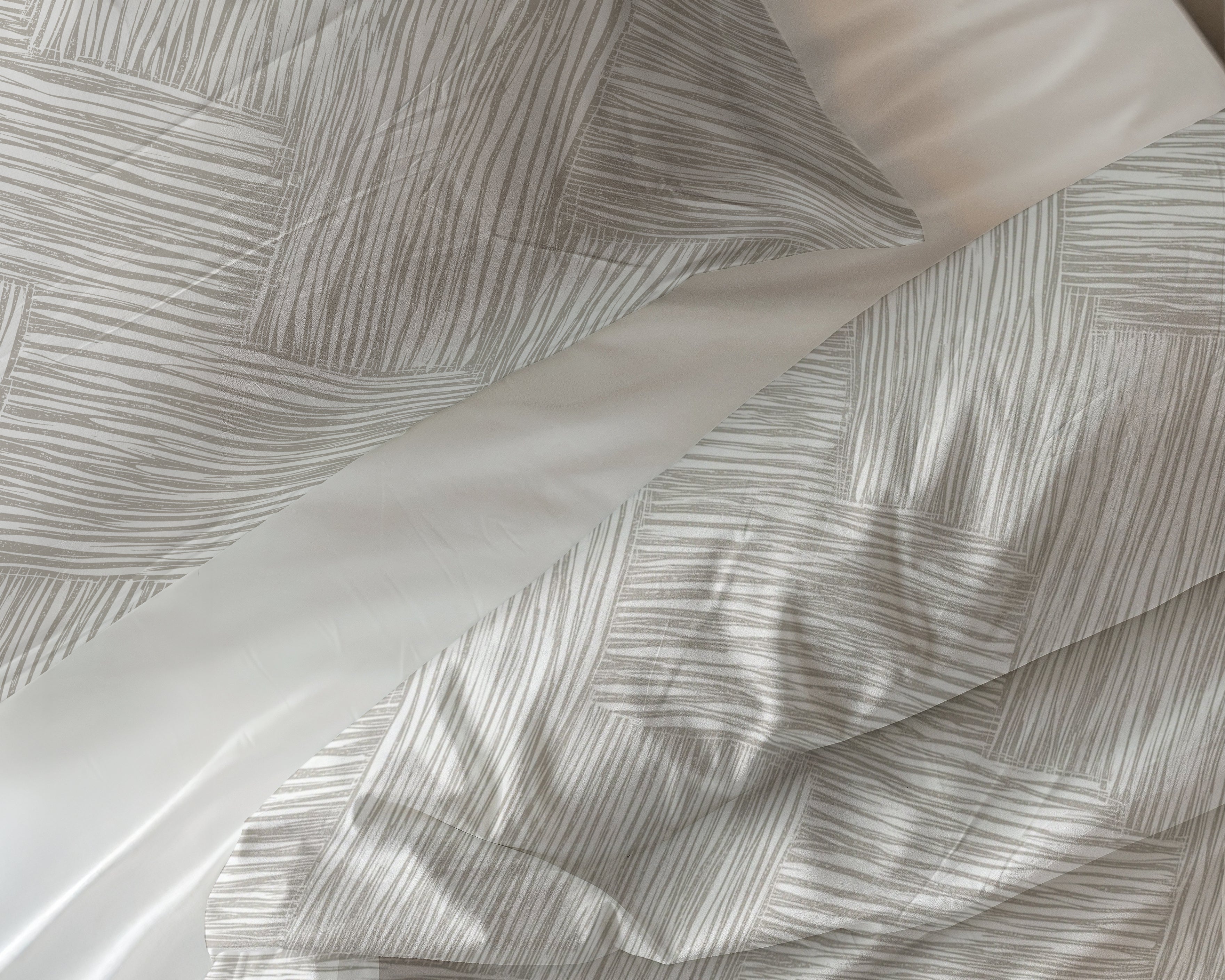 Rattan Silver Gray Duvet Cover