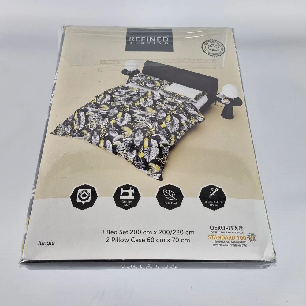 Jungle Style Black Duvet Cover | Luxurious, Soft & Easy to Care for