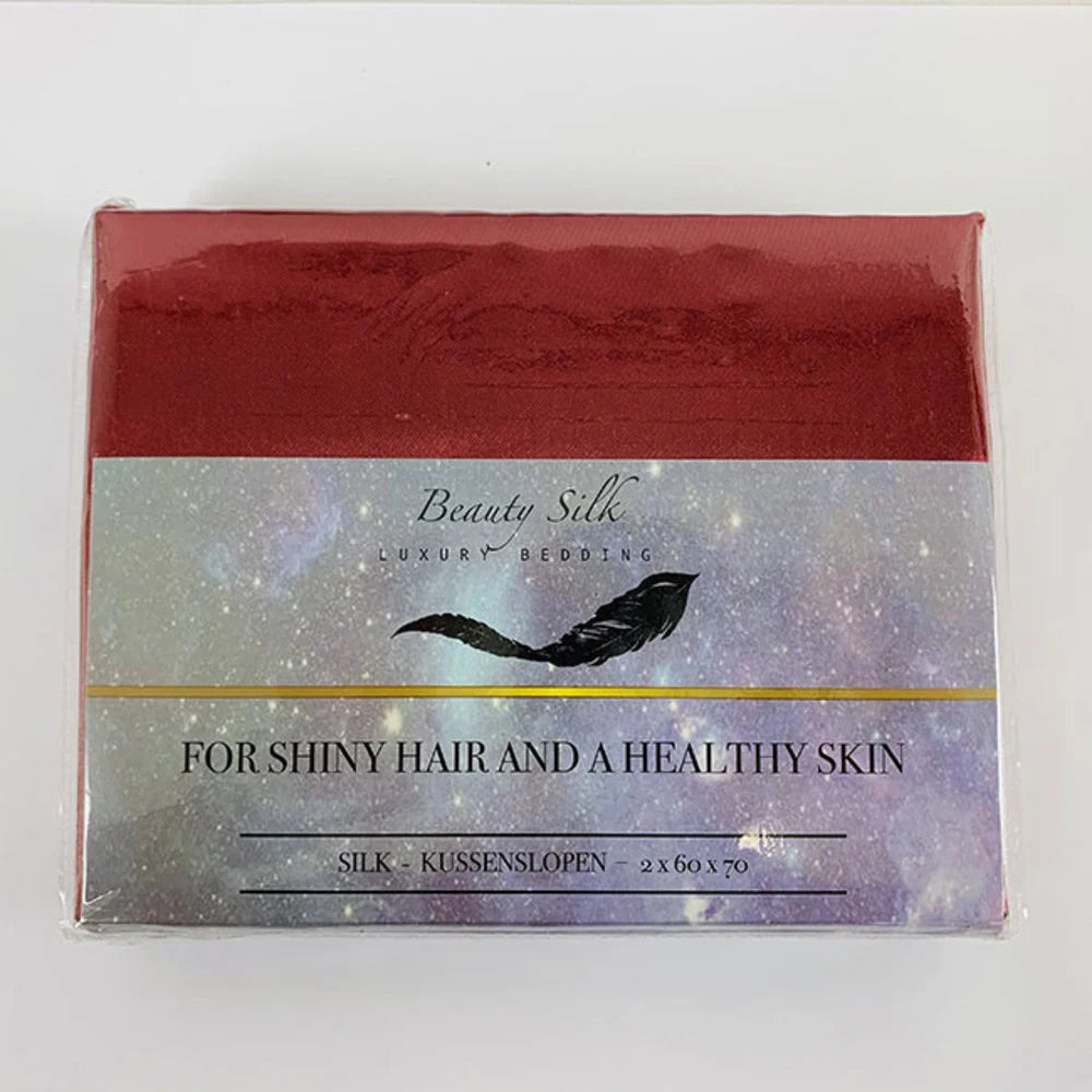 Red Satin Pillowcases - Set of 2 | For Healthy Hair & Radiant Skin
