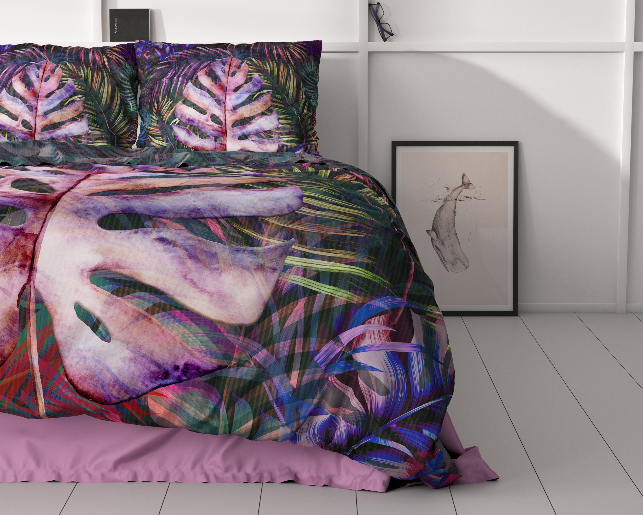 Romina Purple Duvet Cover - Luxury Satin - High Quality - Trendy Prints