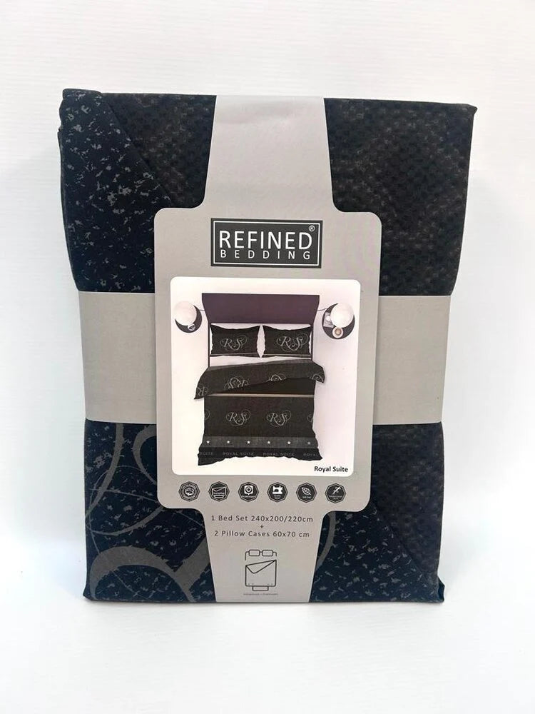 Royal Suite Duvet Cover – Luxury Black Bedding