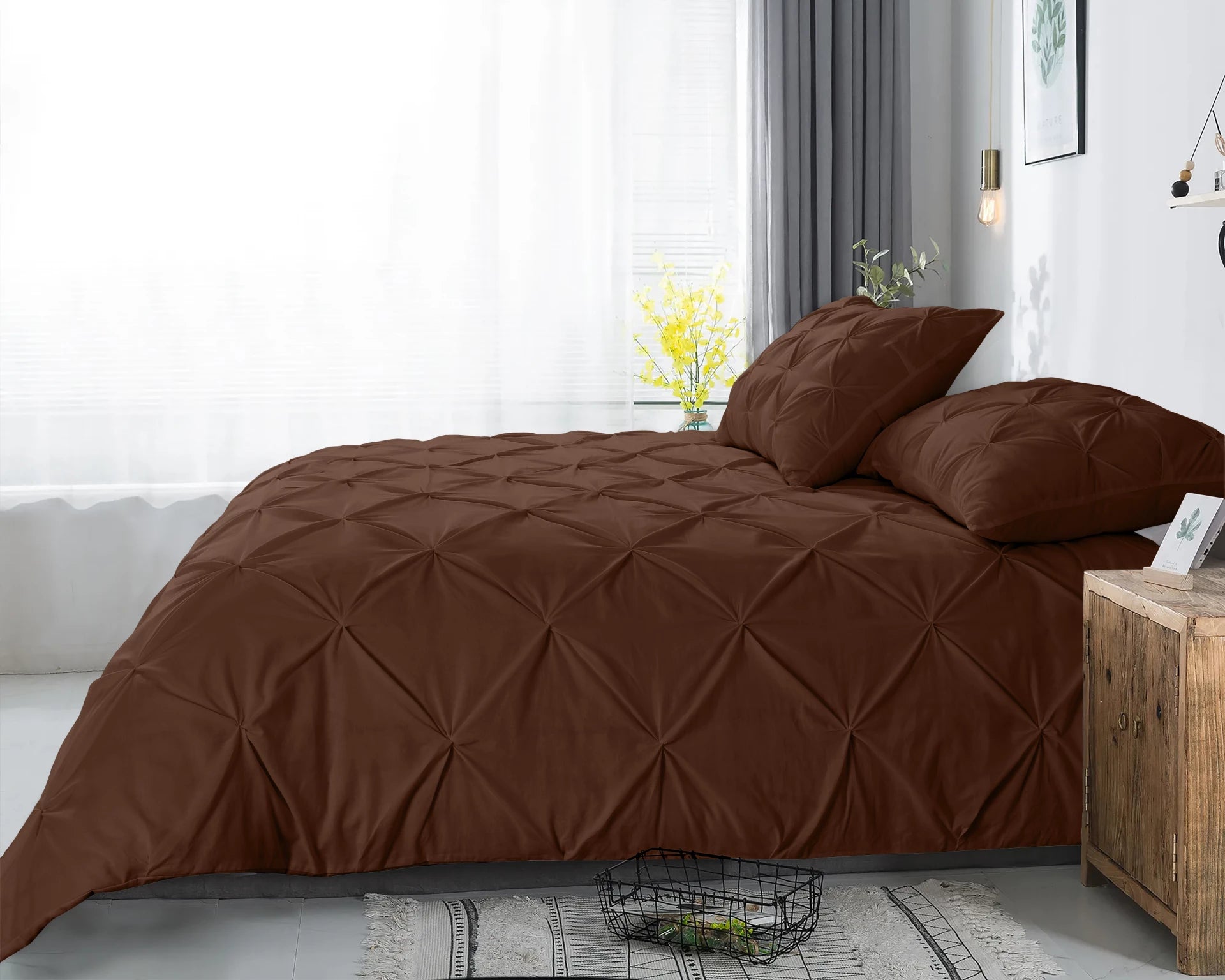 Salvador Dekbedovertrek Bruin - 100% Katoen