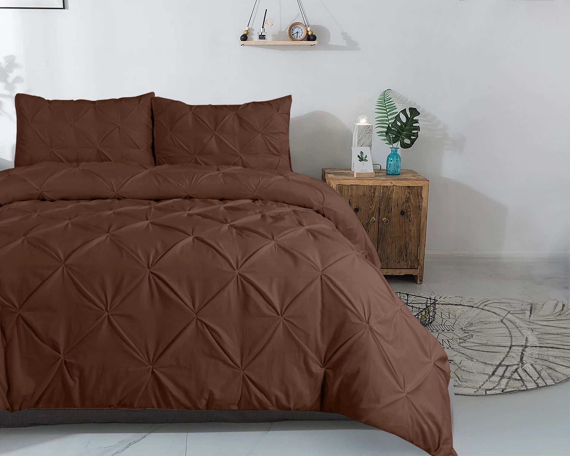 Salvador Dekbedovertrek Bruin - Zacht geweven katoen - Luxe uitstraling - Anti-allergisch