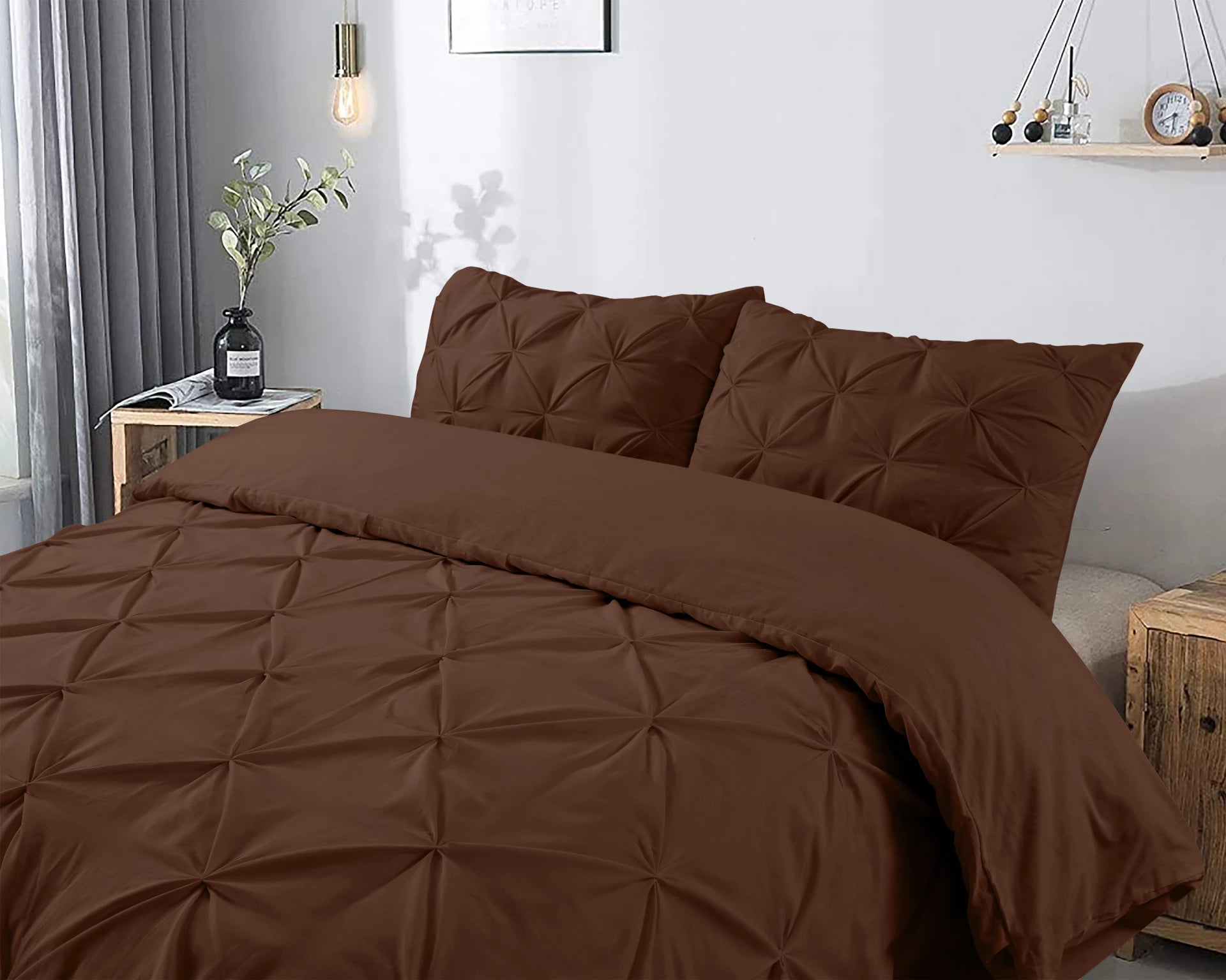 Salvador Dekbedovertrek Bruin - Zacht geweven katoen - Luxe uitstraling - Anti-allergisch
