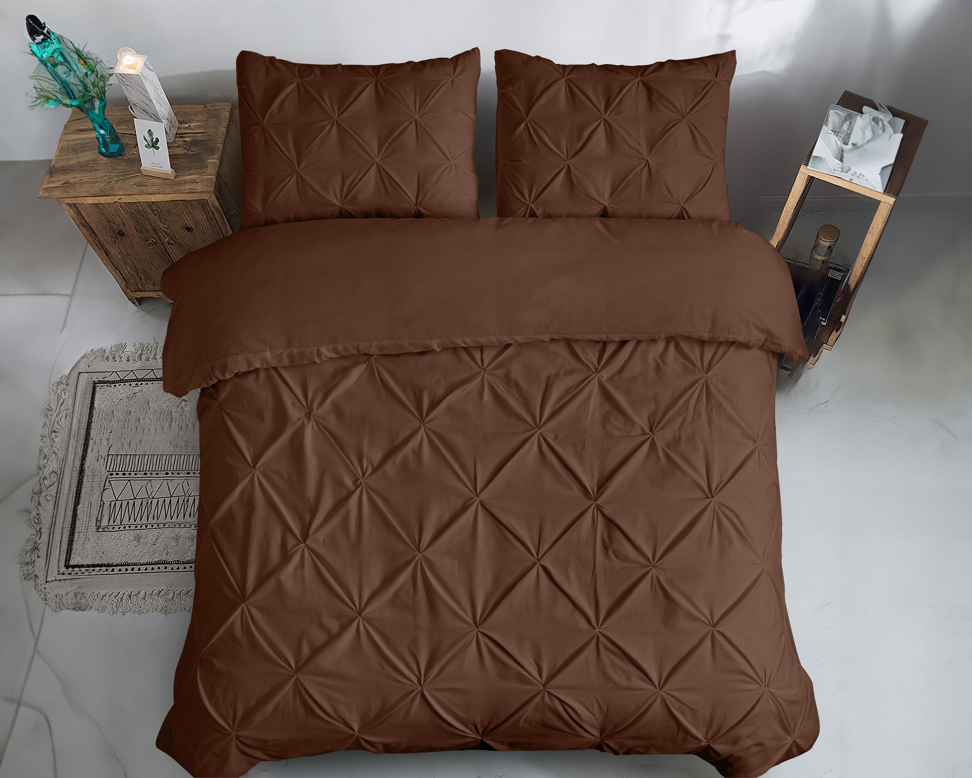 Salvador Dekbedovertrek Bruin - 100% Katoen