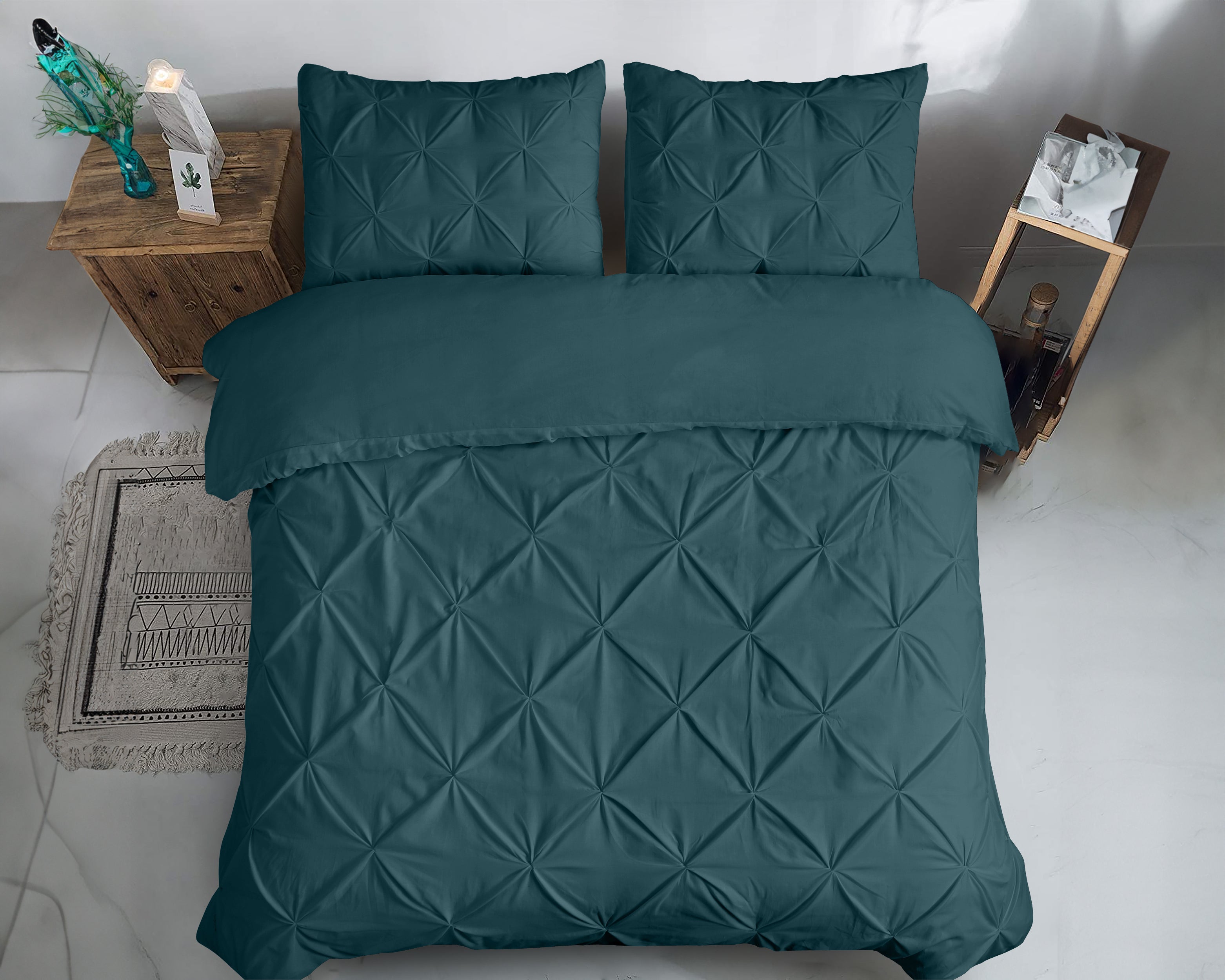 Salvador Dekbedovertrek Donker Groen - 100% Katoen