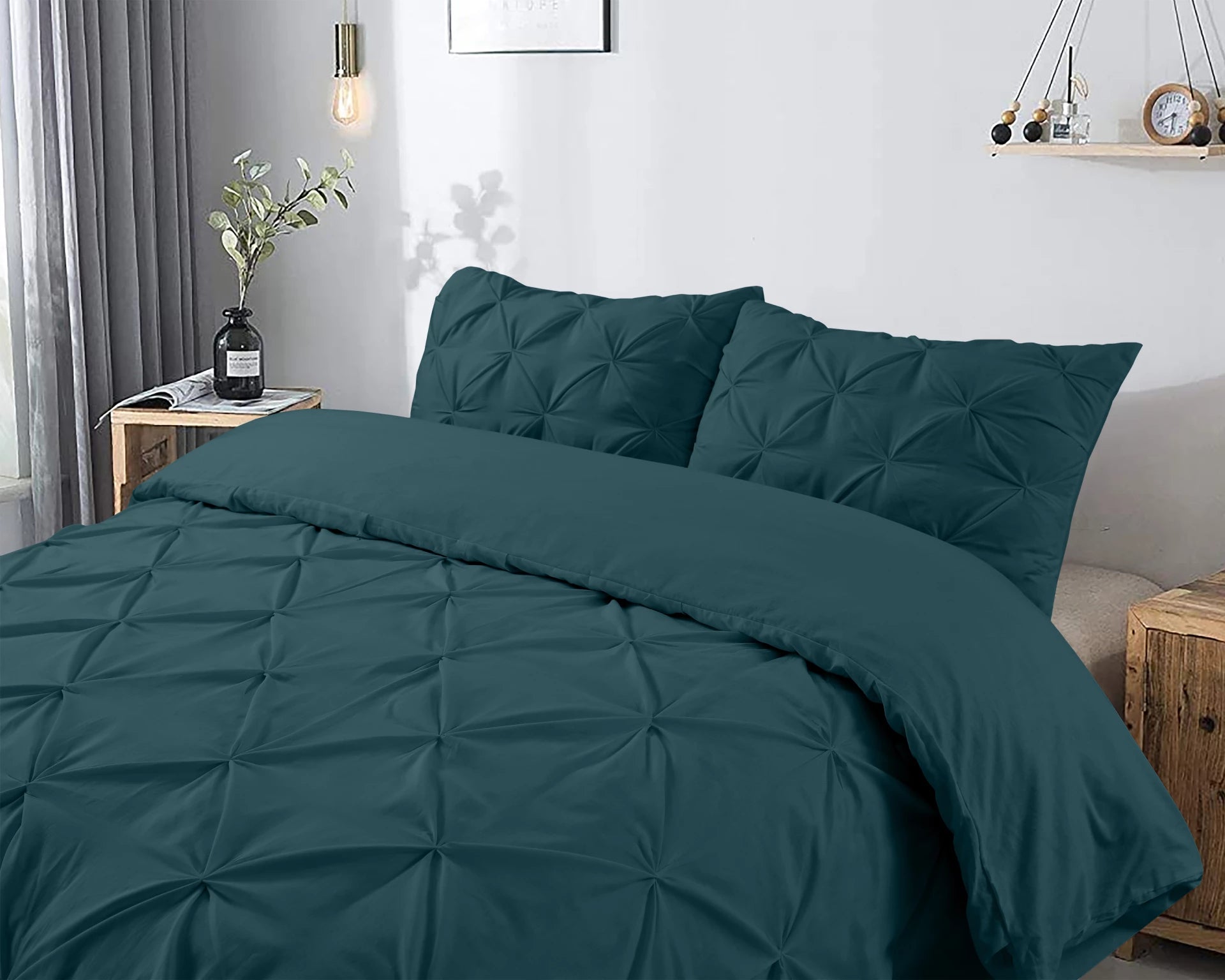 Salvador Dekbedovertrek Donker Groen - 100% Katoen
