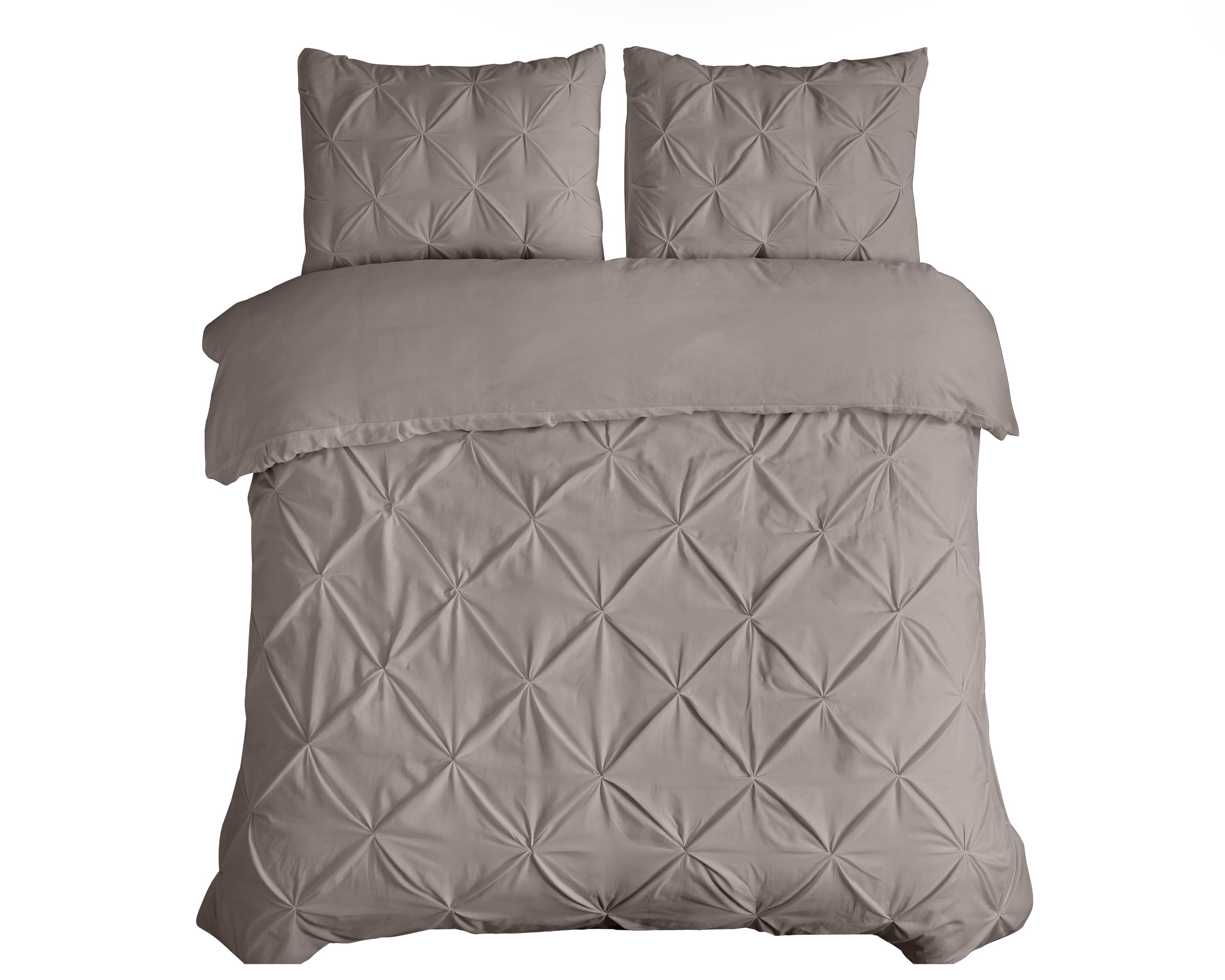 Salvador Dekbedovertrek Taupe - 100% Katoen