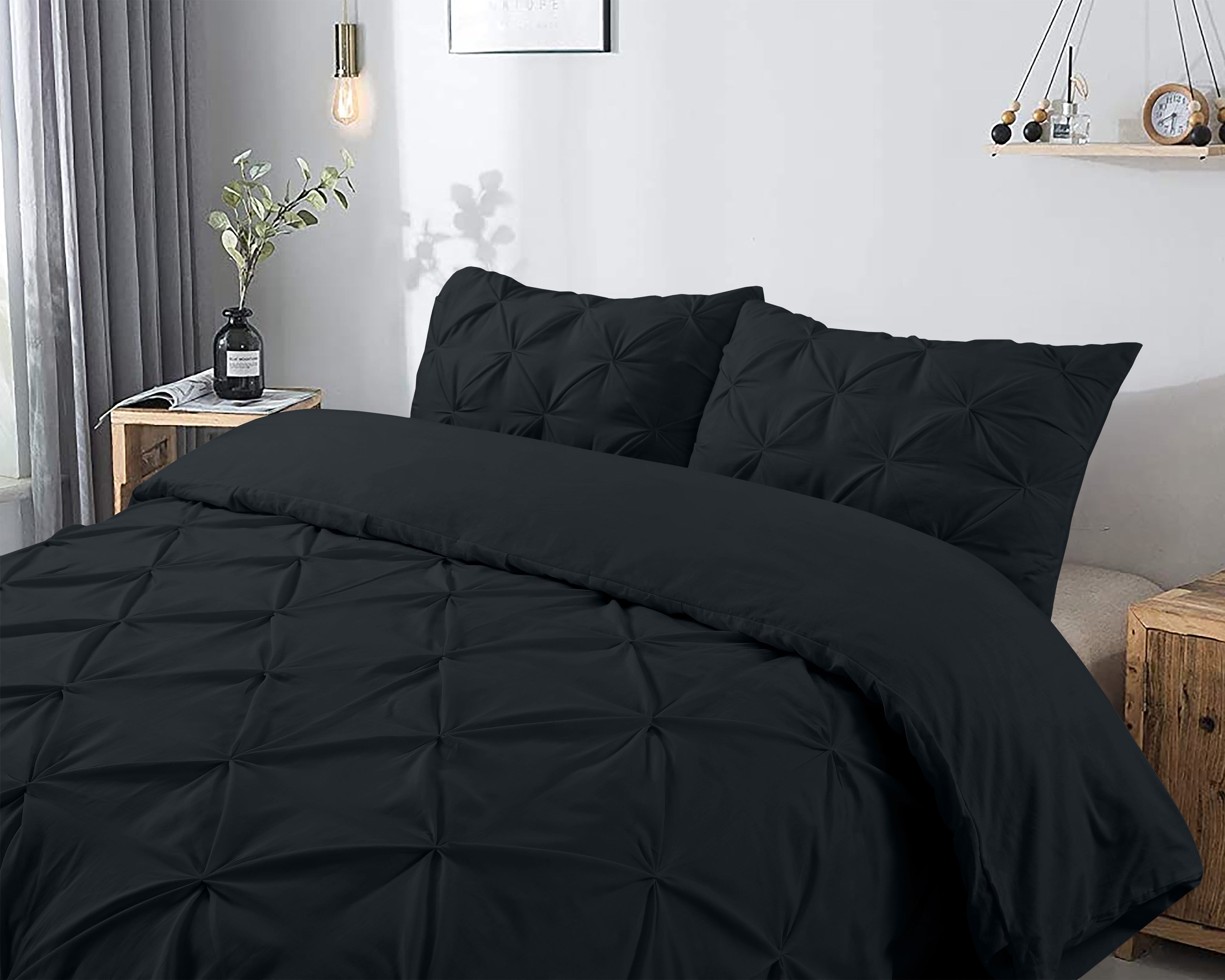 Salvador Dekbedovertrek Zwart - 100% Katoen