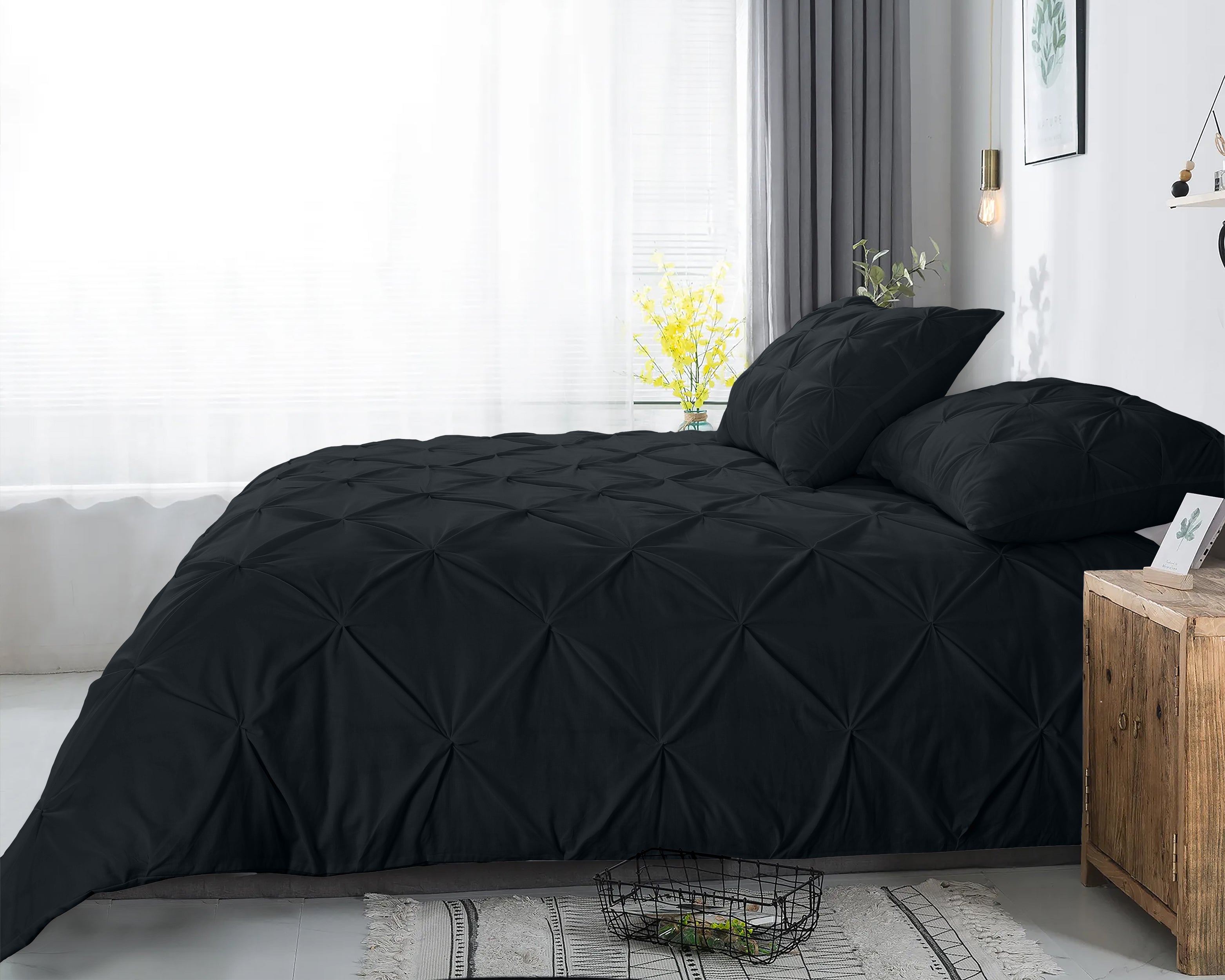 Salvador Dekbedovertrek Zwart - 100% Katoen