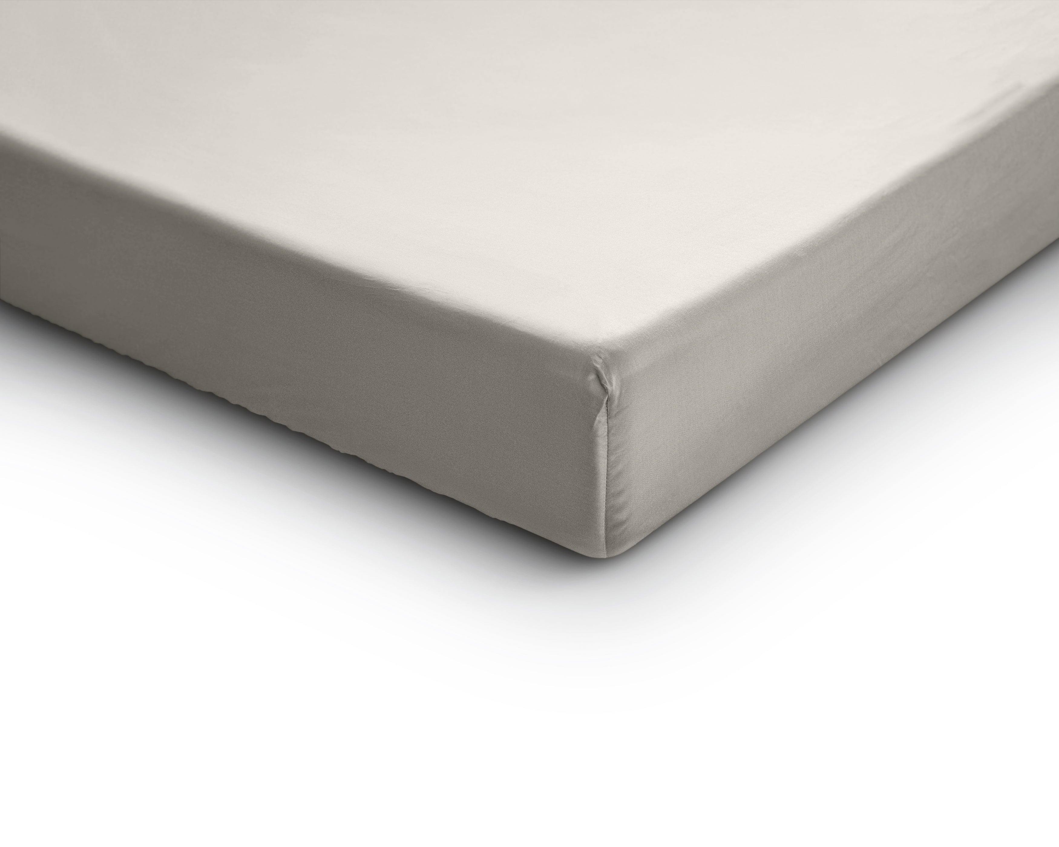 Satin Fitted Sheet Cream - Reactive washed - Soft, smooth, breathable and has a light sheen - Free from harmful substances and skin-friendly