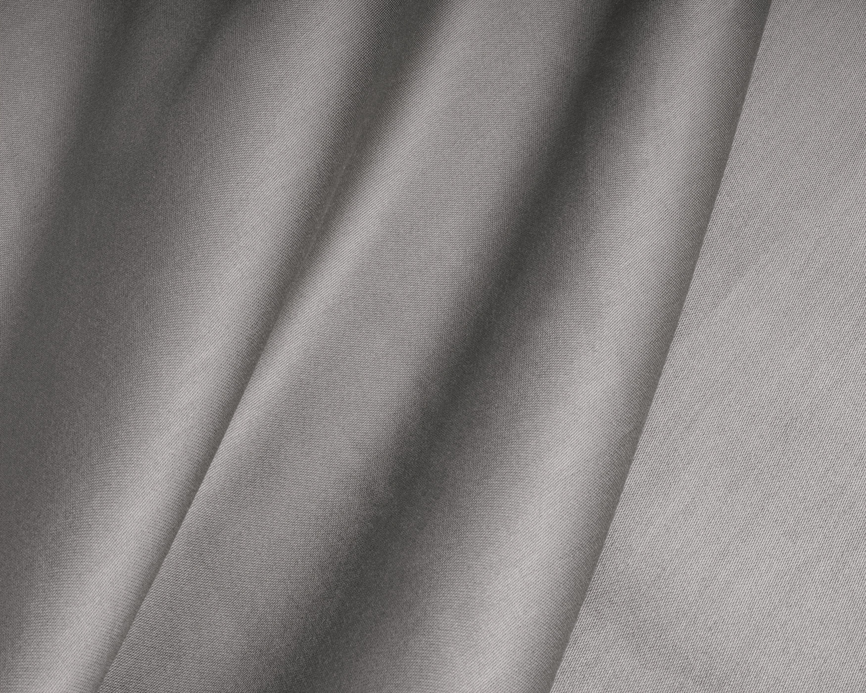 Satin Fitted Sheet Gray - Reactive washed - Soft, smooth, breathable and has a light sheen - Free from harmful substances and skin-friendly