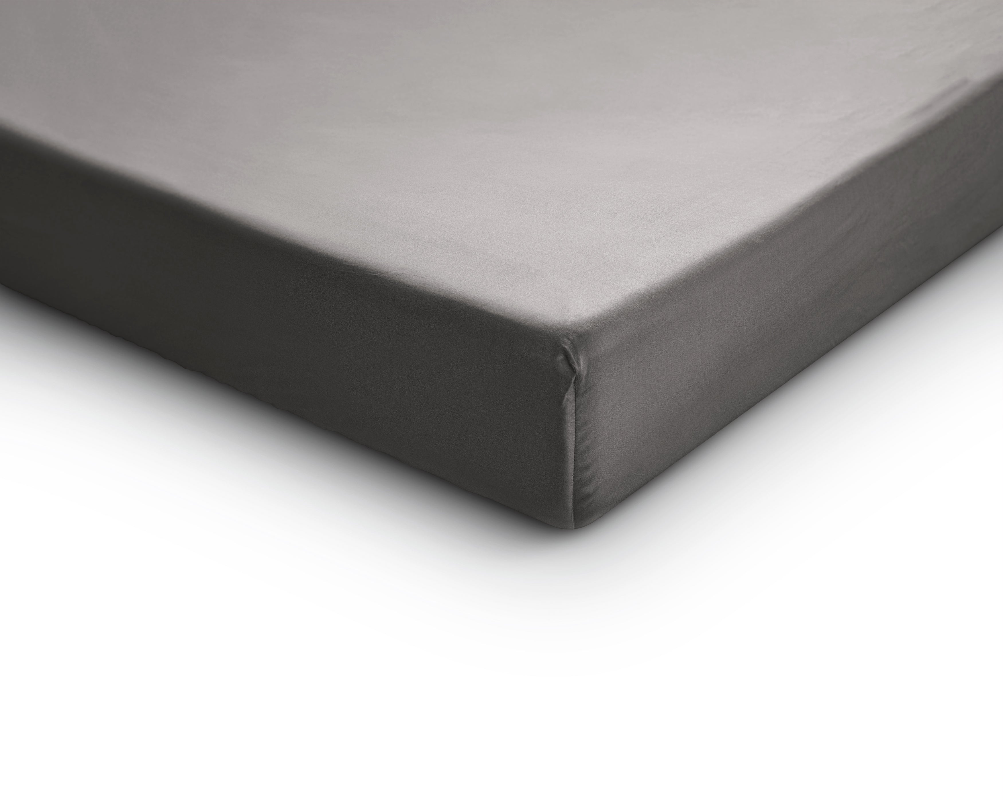 Satin Fitted Sheet Gray - Reactive washed - Soft, smooth, breathable and has a light sheen - Free from harmful substances and skin-friendly